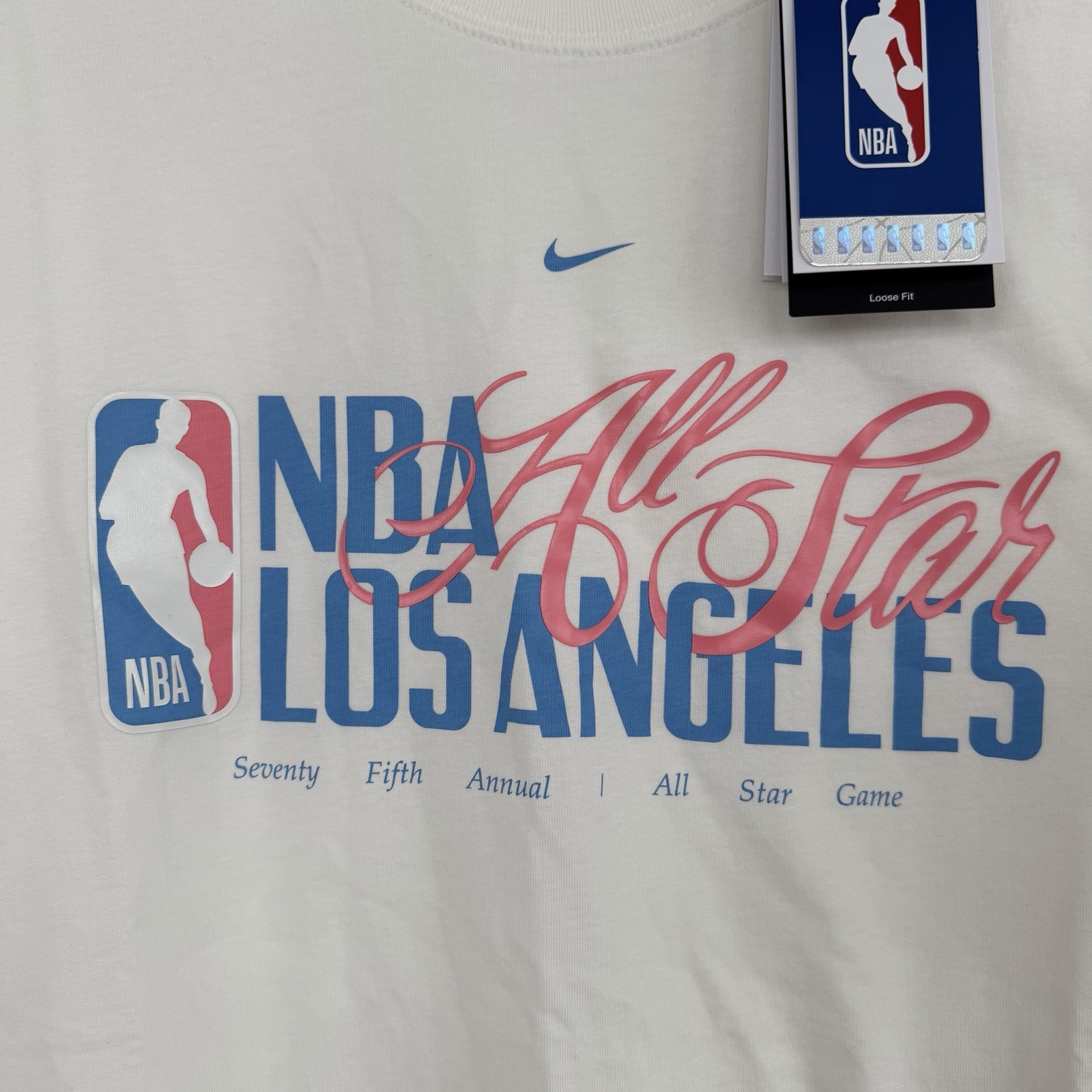 NEW: Nike NBA All-Star 2026 Men’s Medium T-Shirt LA Los Angeles Loose Fit