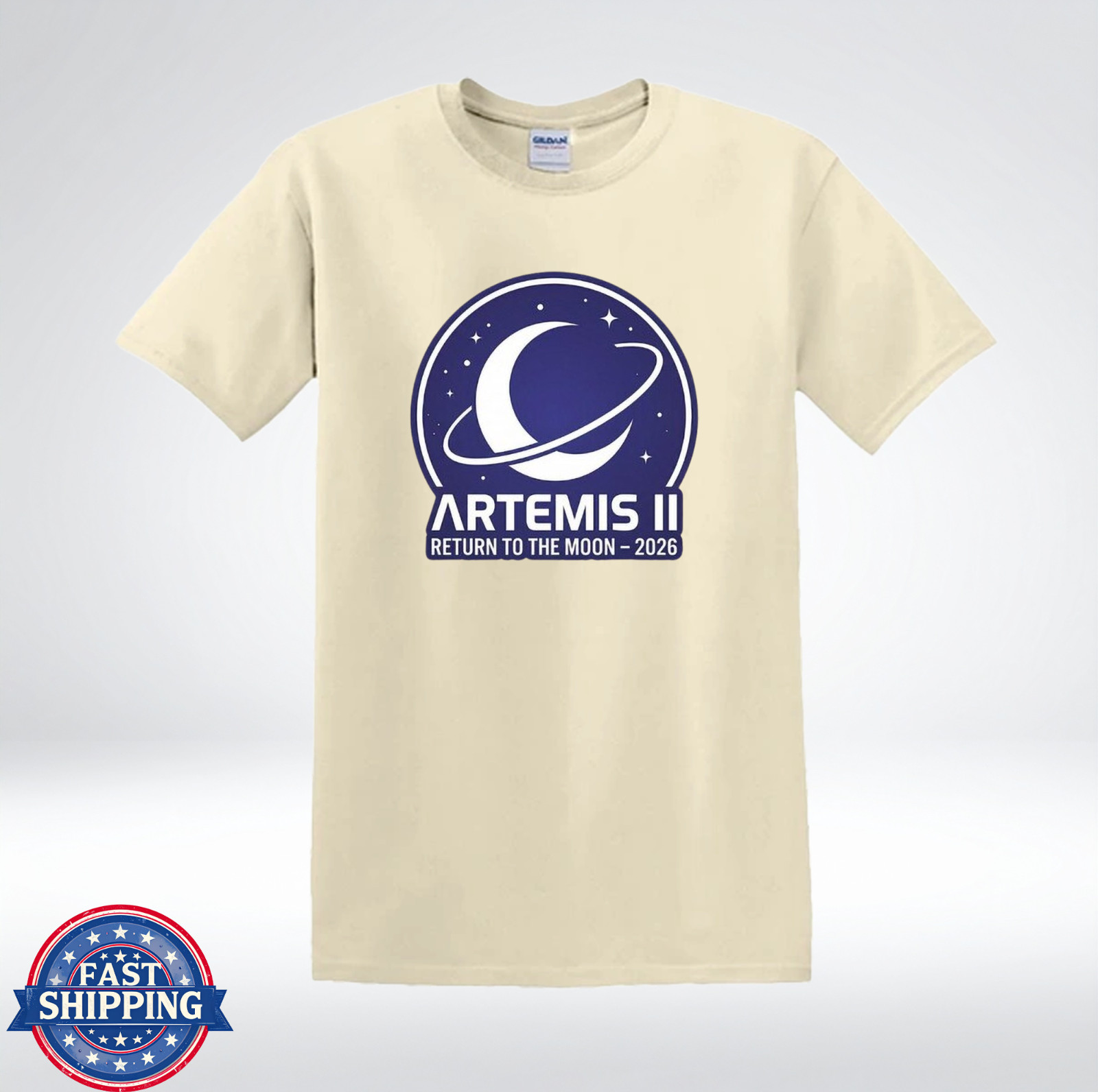Artemis II Return To The Moon 2026 Space Mission Graphic T-Shirt