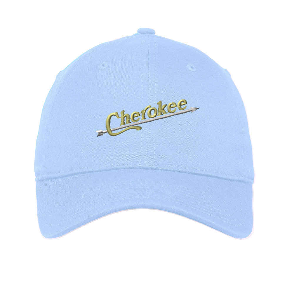 Indian Cherokee Embroidered Soft Low Profile Hat