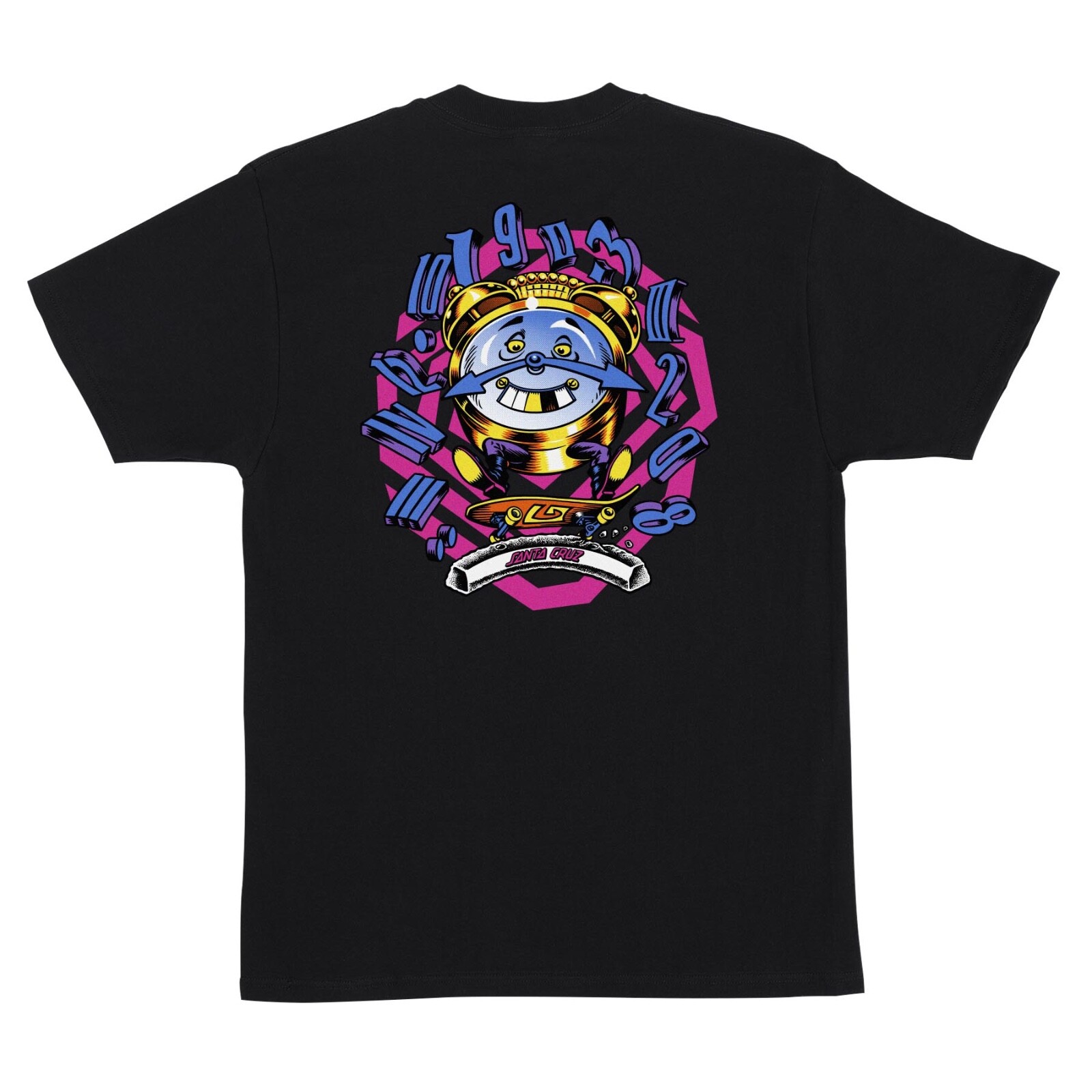 Santa Cruz Claus Grabke Clock T Shirt Tee Skateboard Black Brand New M L XL