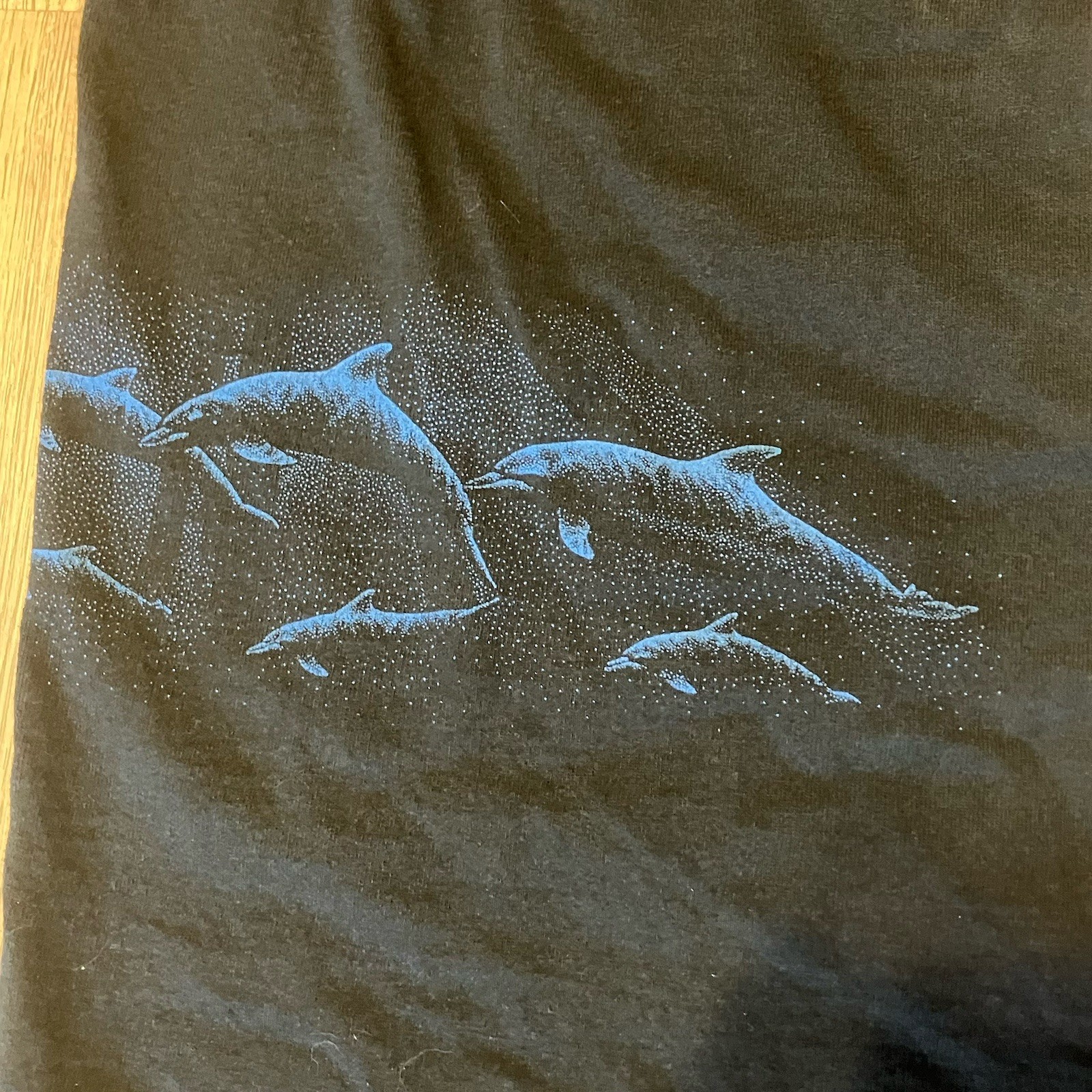Vintage 80s Sea World Wrap Around AOP Shirt Single Stitch Dolphin Nature Sz XL