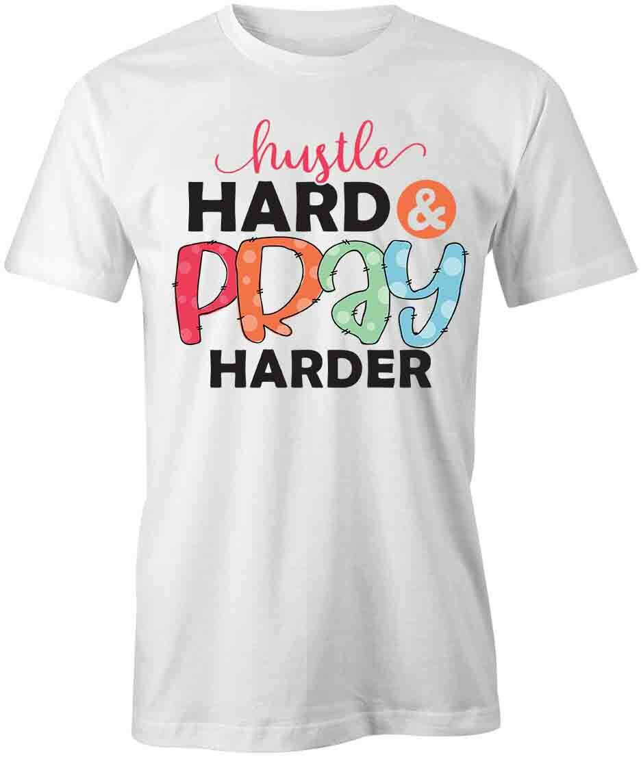 HUSTLE HARD TShirt Tee Short-Sleeved Cotton CLOTHING QUOTE S1WCA126