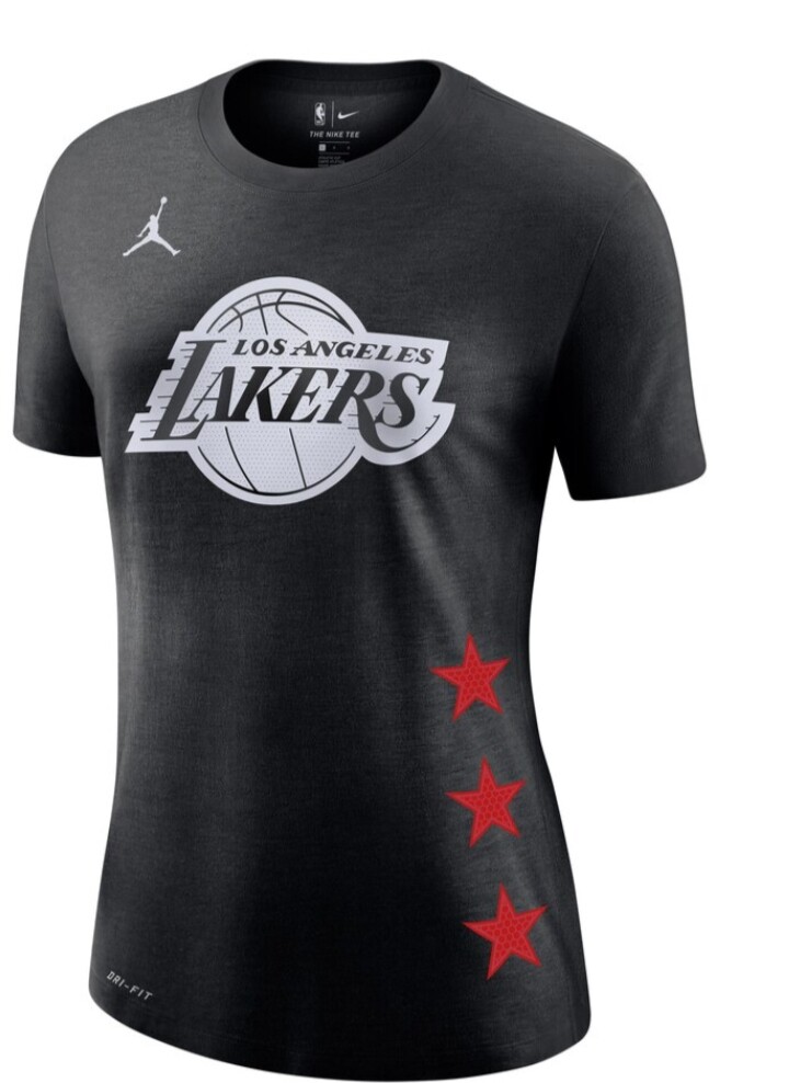 AUTHENTIC NBA.COM NIKE JORDAN LAKERS JAMES ALL STAR DRY T-SHIRT BQ2507-015