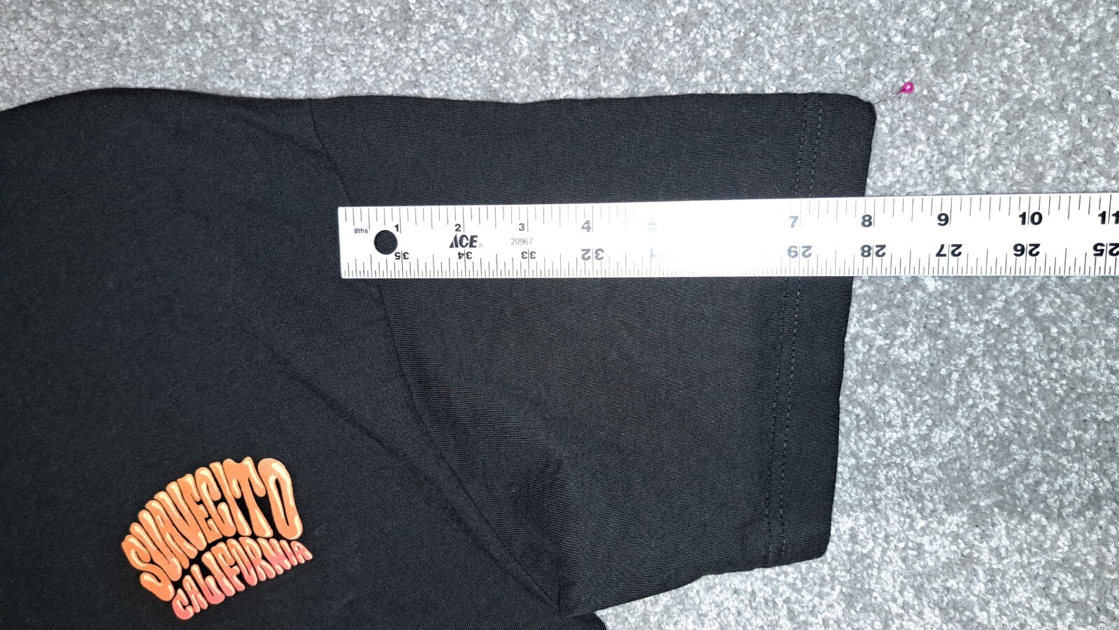 Suavecito Pomade T-Shirt Men’s Black/Orange Graphic Design M Pre-owned