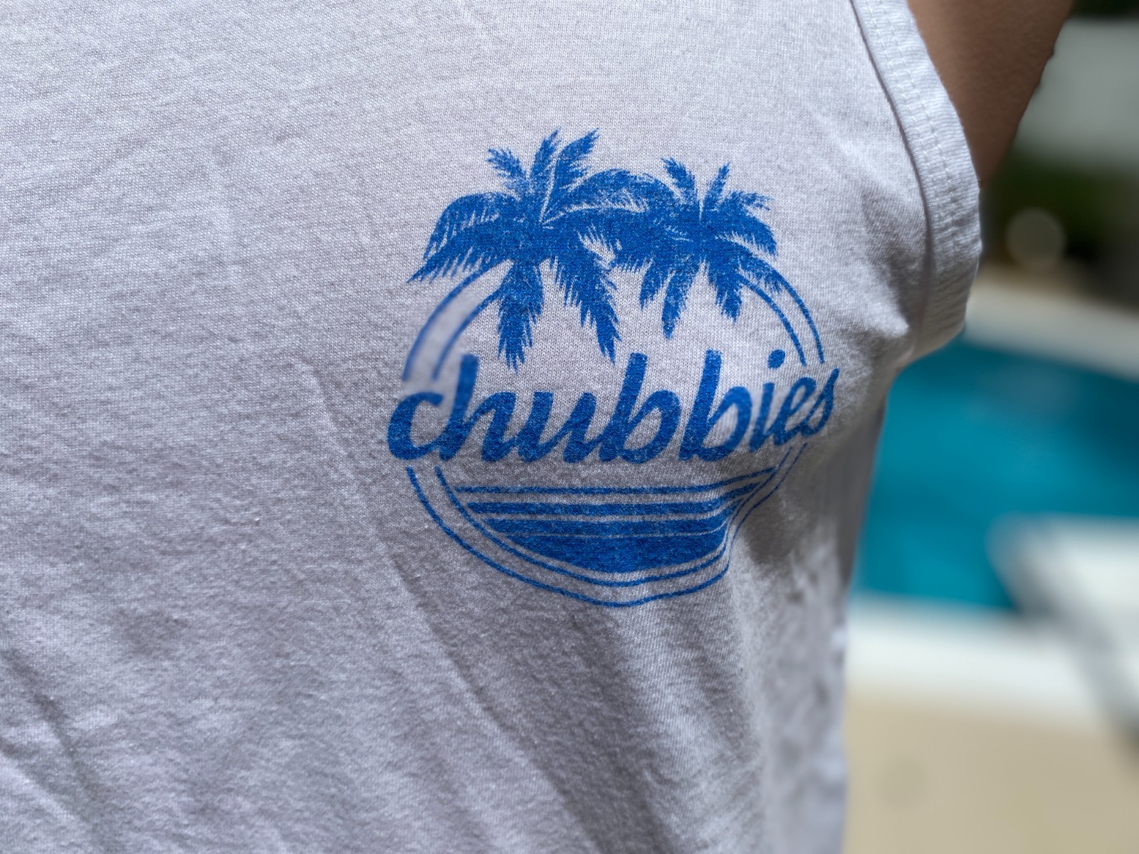 Chubbies The Weekend Has Arrived White Tank Top T Shirt mens S Small
