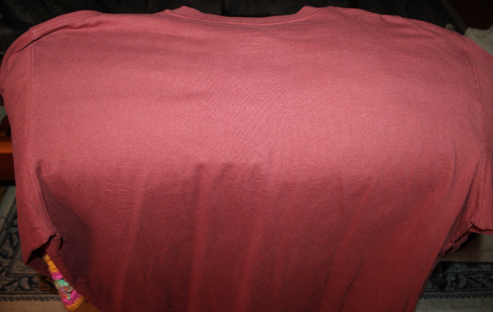 Mens Dickies 2 XL 100% Cotton Burgundy Henley T Shirt Long Sleeve With Pocket