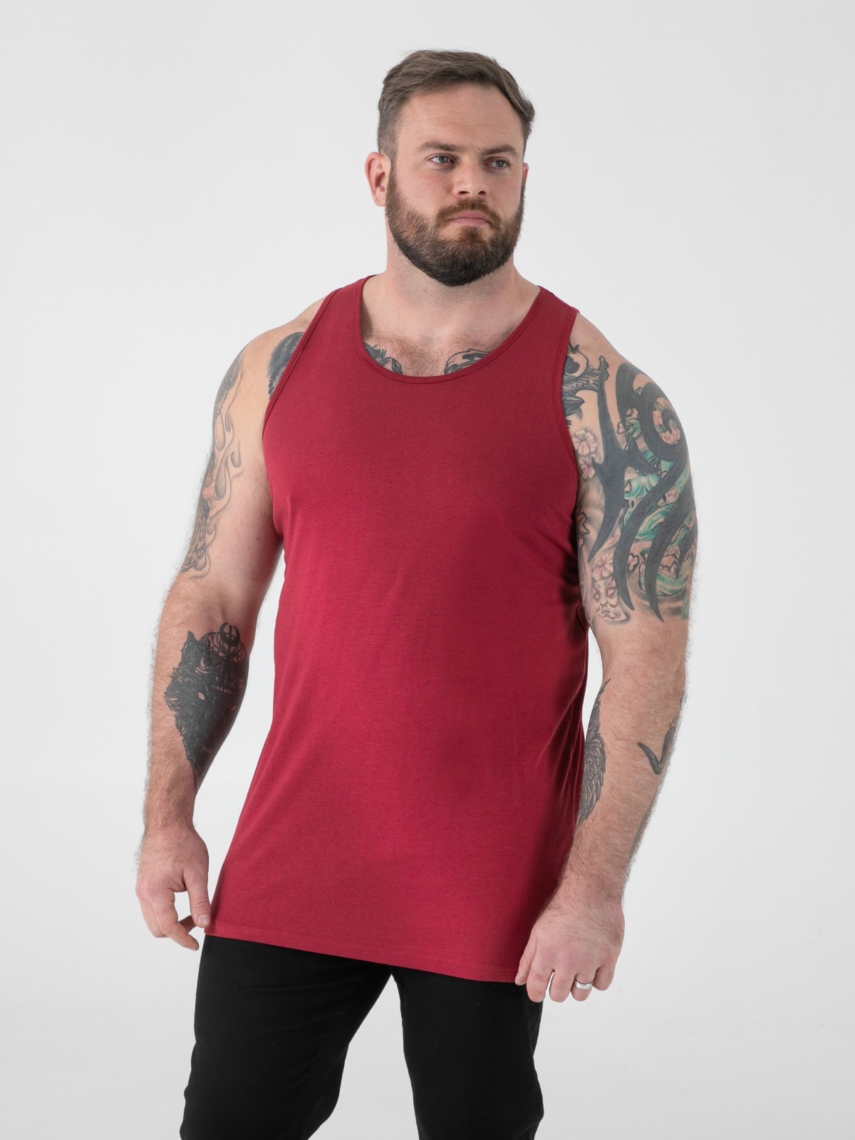 D555 Duke Mens Muscle Vest T-Shirt Cotton Sleeveless Gym Tank Top S M L XL XXL