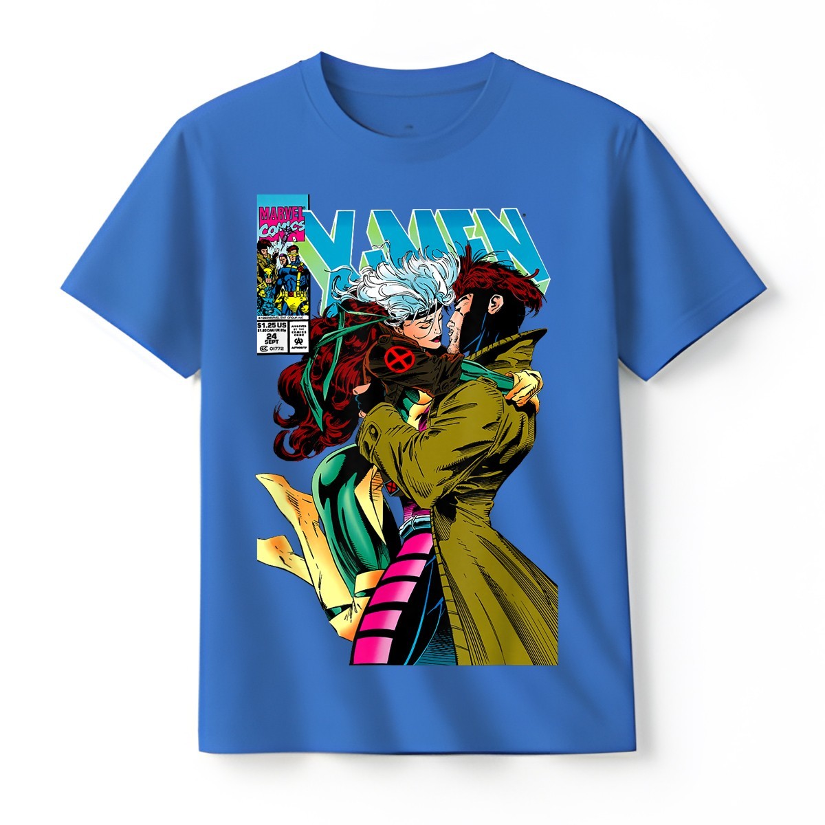 Marvel X-Men Gambit & Rogue Beautiful Couple Cover T-Shirt