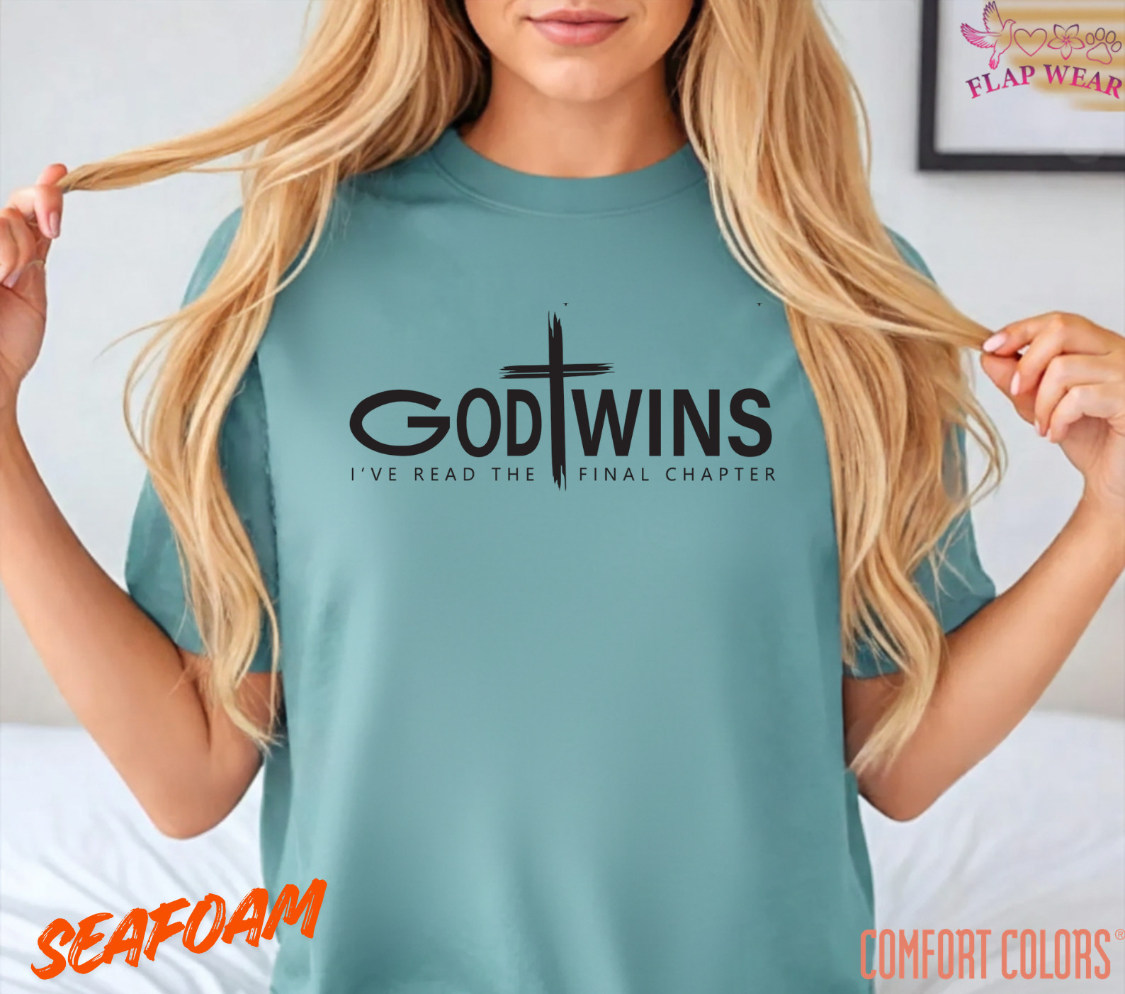 Unisex God Wins T-Shirt, Men T shirt,Women T shirt Gift Christian Cross Bible G