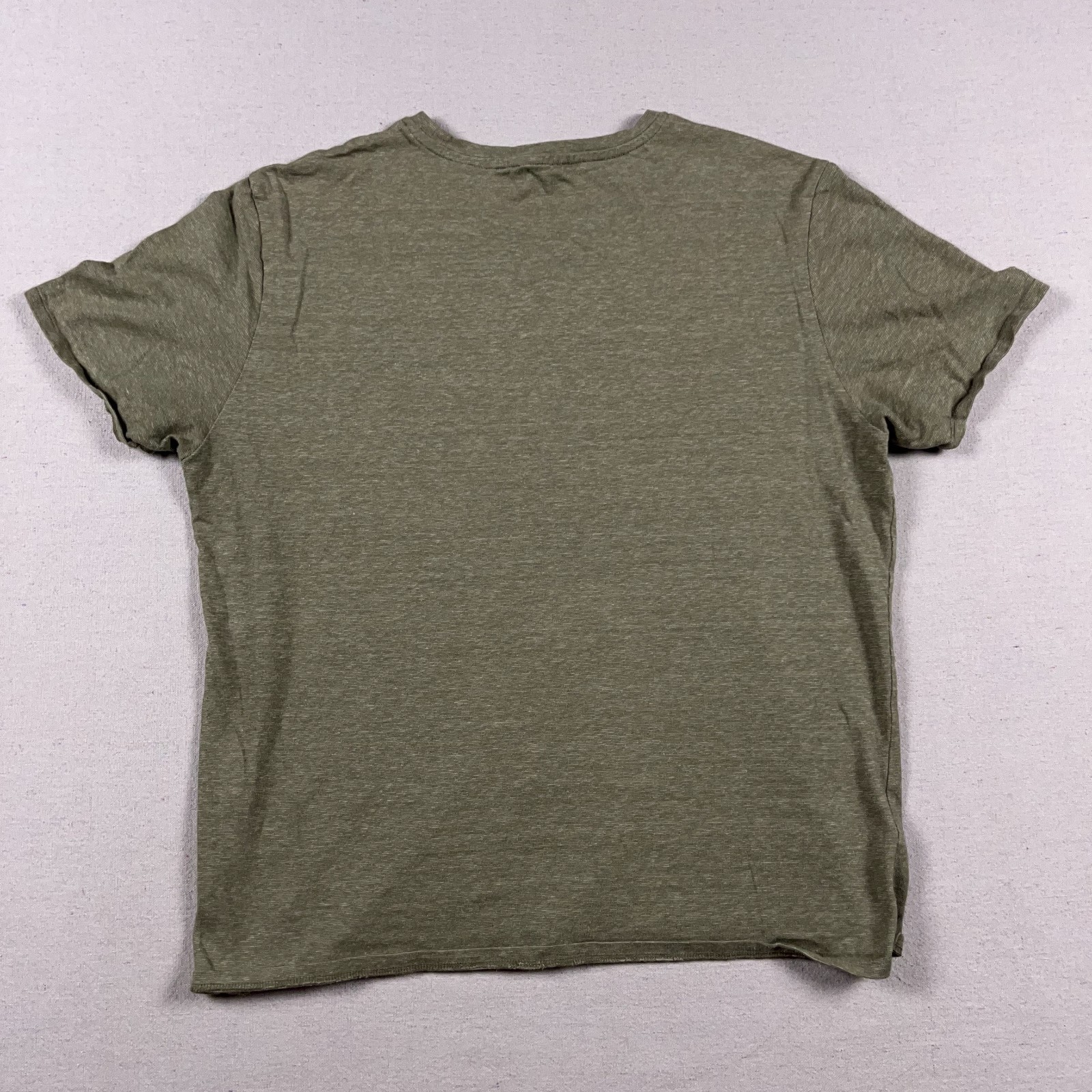 Octobre Editions T Shirt Mens Large Linen Cotton Blend Heather Green