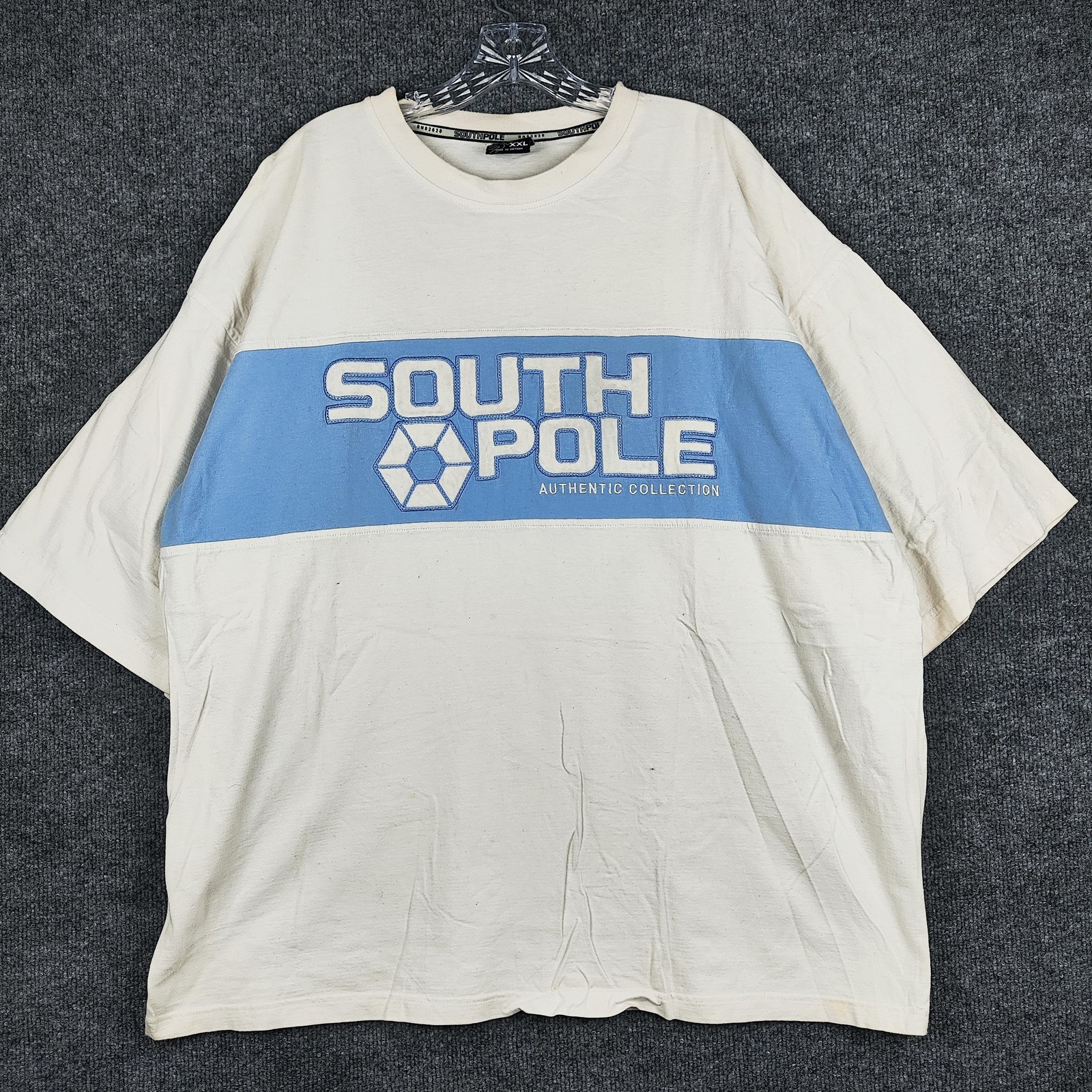 Southpole Shirt Mens 2XL White Blue Graphic Tee Streetwear Authentic Collection