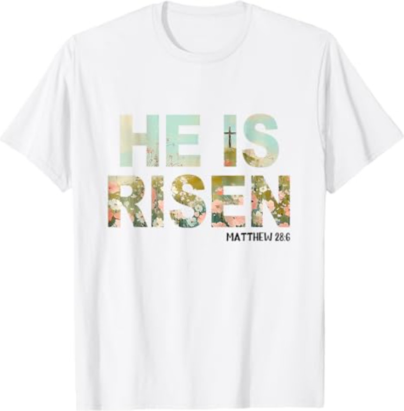He is Risen Boho Easter Christian Jesus T-Shirt