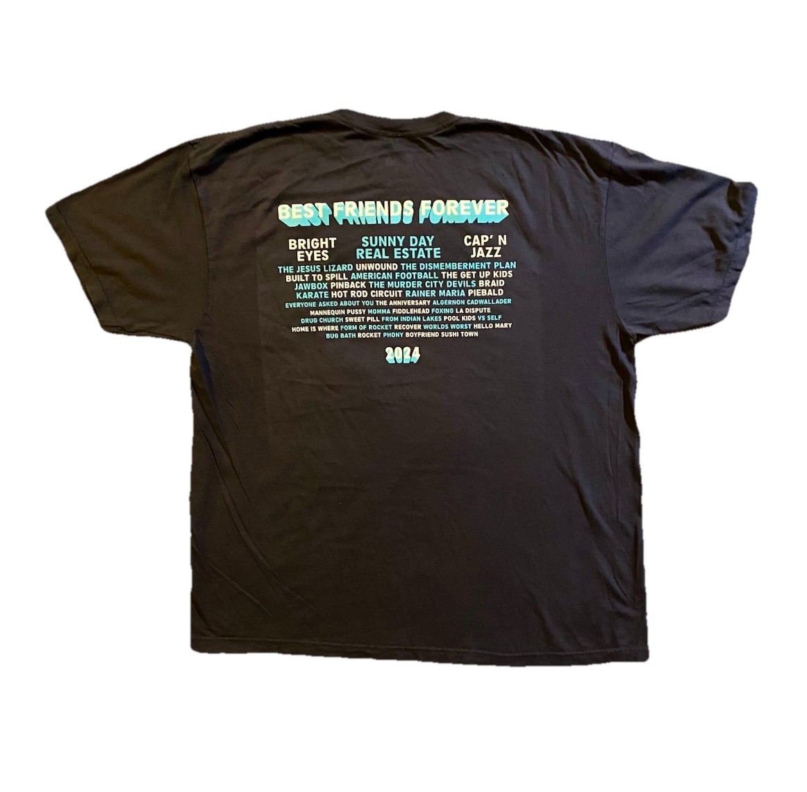 NEW Best Friends Forever Fest Inaugural 2024 2XL T-Shirt W/ Lineup Las Vegas Emo
