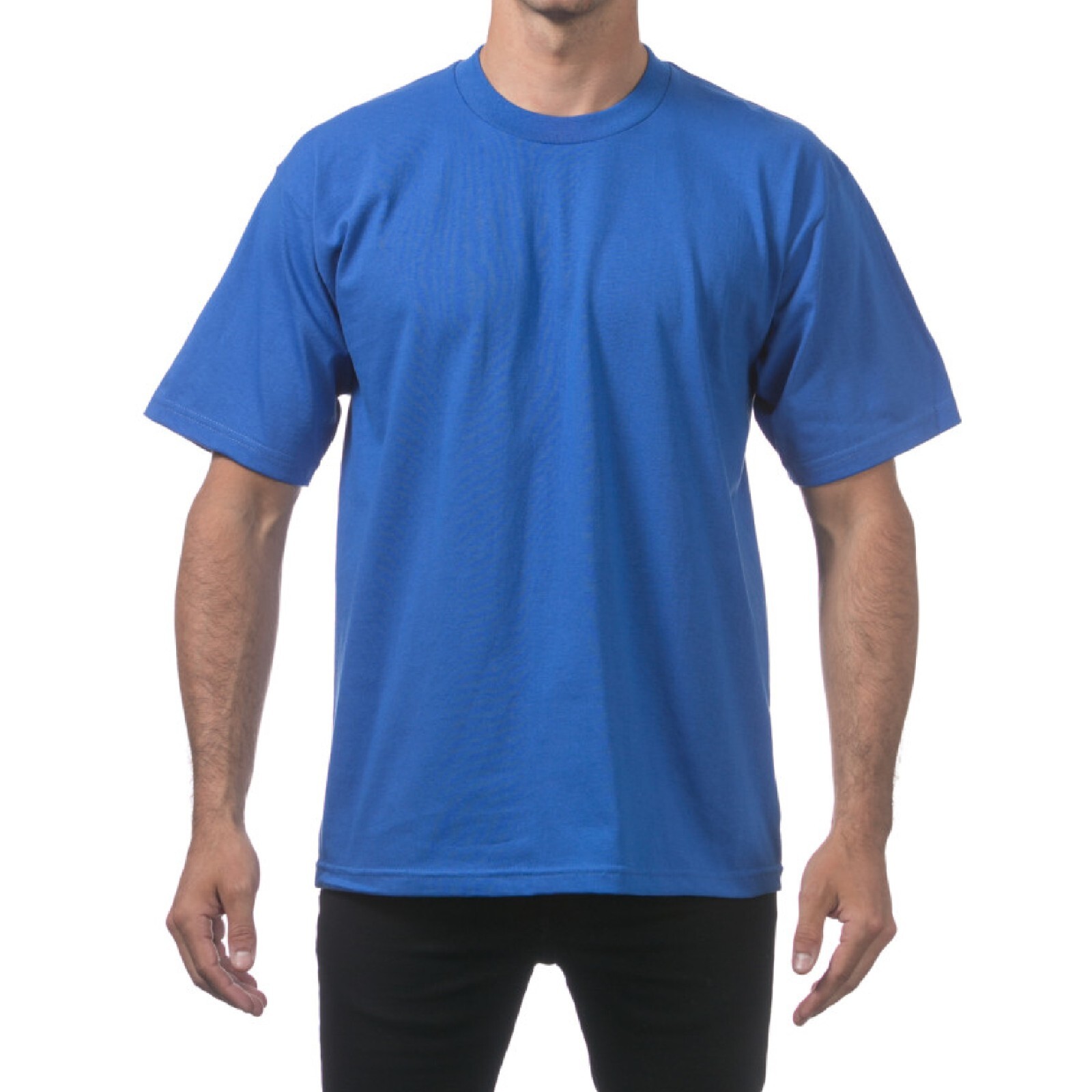 PROCLUB MENS HEAVYWEIGHT SHORT SLEEVE T SHIRTS PRO CLUB CASUAL COTTON TEE SHIRT