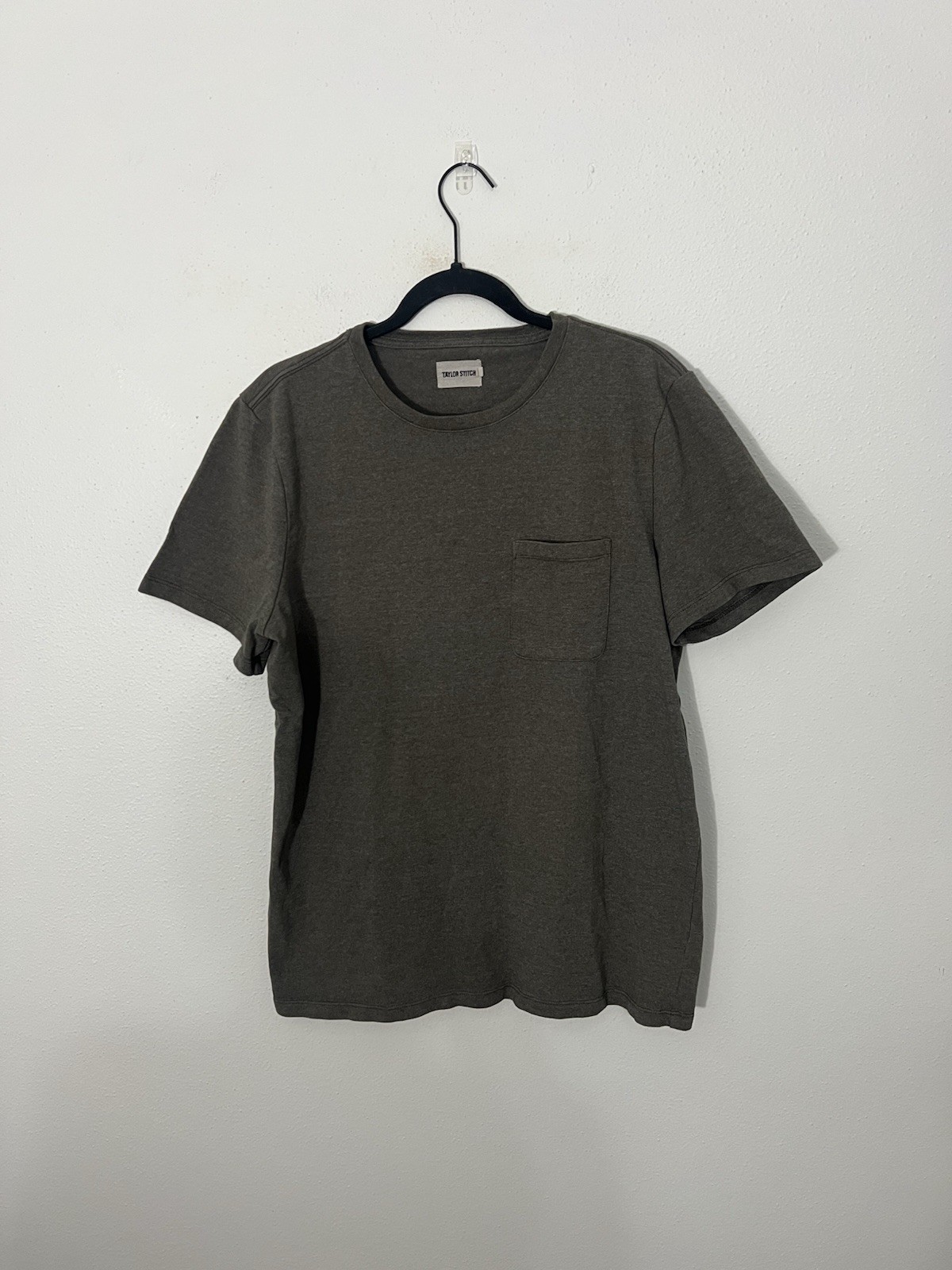 Taylor Stitch Men’s Short Sleeve Cotton Blend Gray T Shirt Size 42