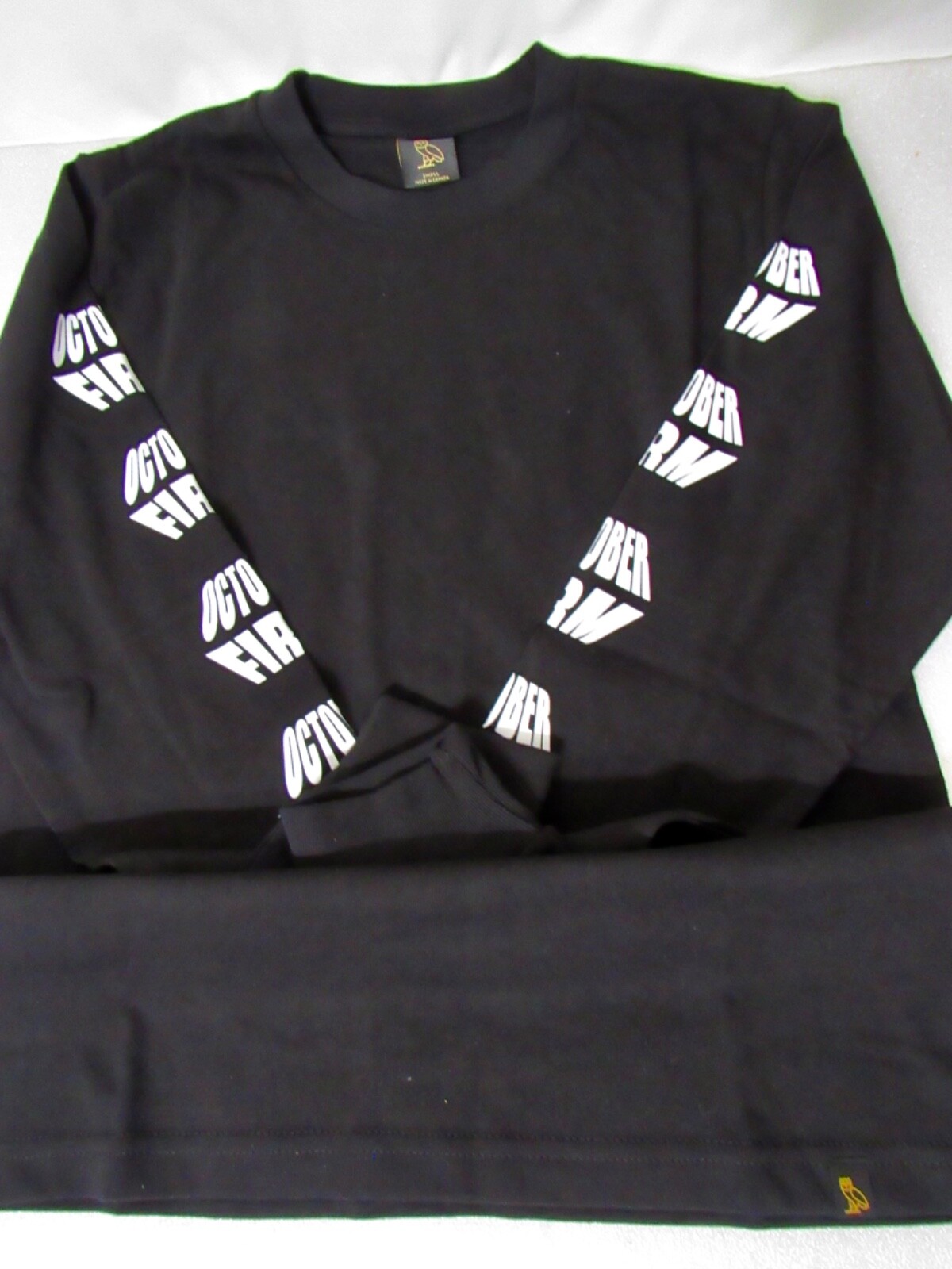 OVO Very Own October Firm Drake Black Graphic Long Sleeve T-Shirt 2017 Sz S