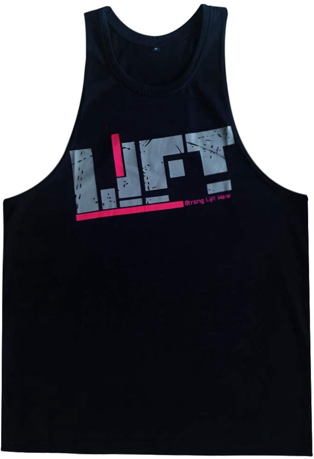 New Mens Lift Black Stringer Tank Top 2X Bodybuilding Gym Workout Tee Sleeveless
