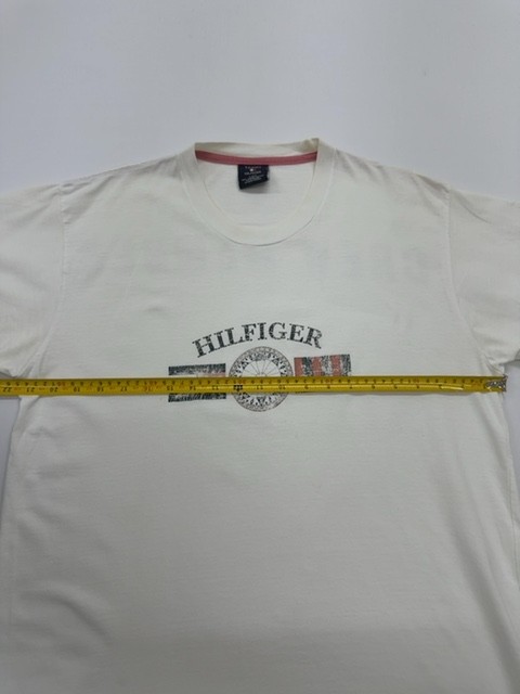 Tommy Hilfiger Men’s T-Shirt White Graphic Logo Size L Regular