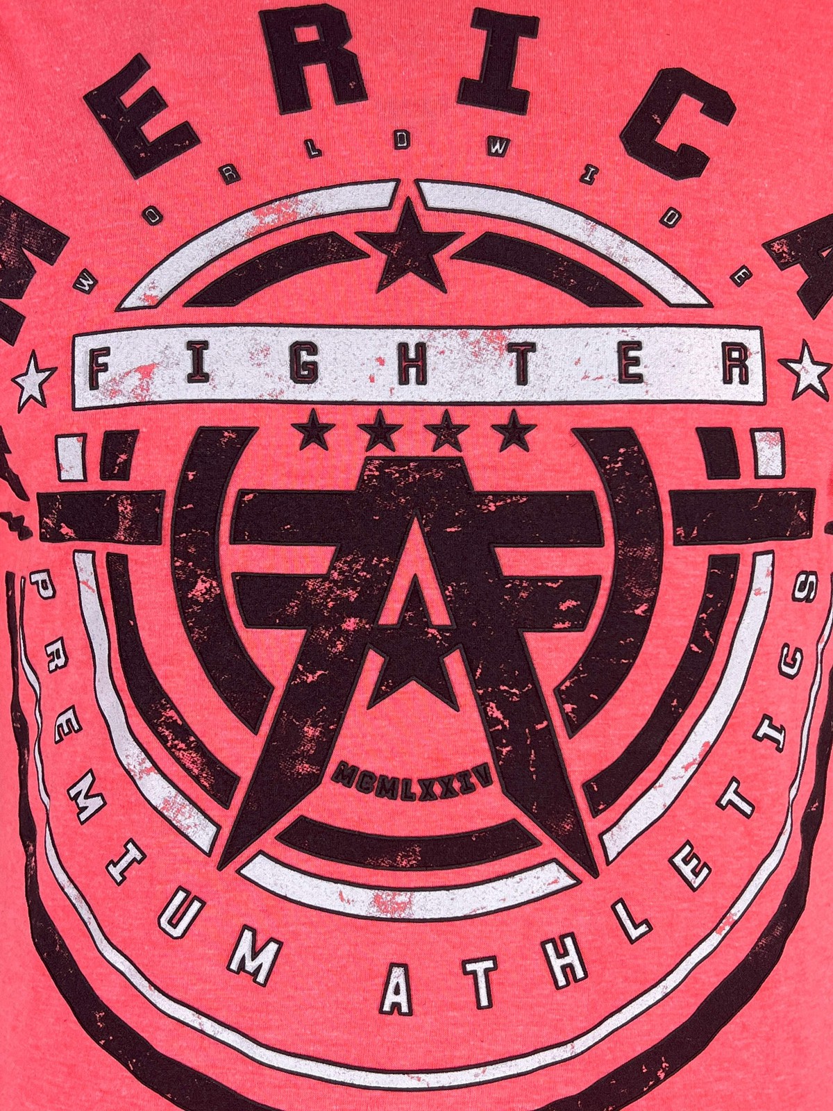 American Fighter Men’s T-shirt GALLOWAY Athletic MMA Pink XS-4XL