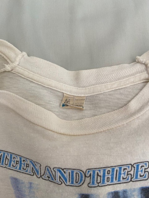 Bruce Springsteen 1984 1985 vtg t shirt Tour Dates Concert Fits S but says M