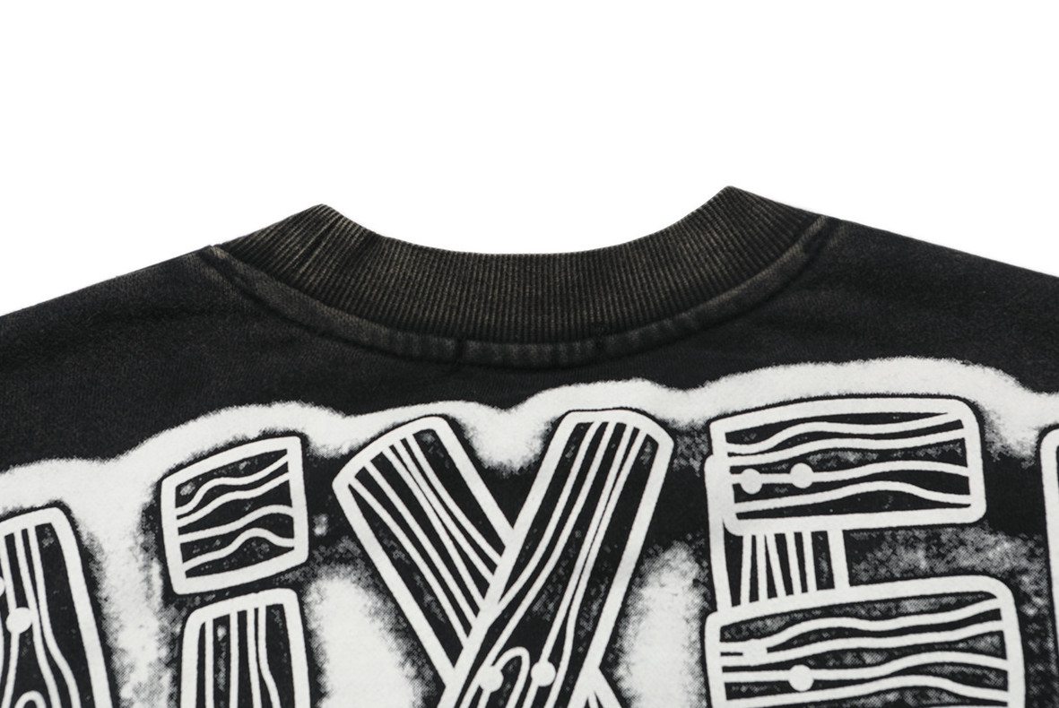 NEW Mixed Emotion Men’s “Astro” Black Graphic Long Sleeve Thermal S-XL