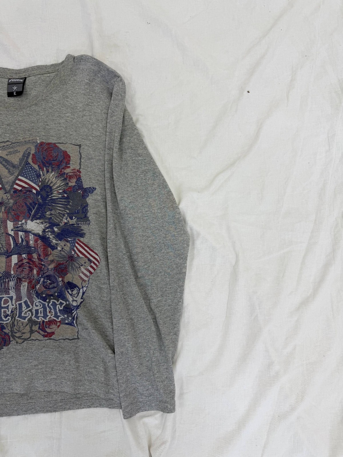 RARE Oversized VINTAGE SK8 STREETWEAR ARCHIVE Embroidered LOGO SKATER LONGSLEEVE