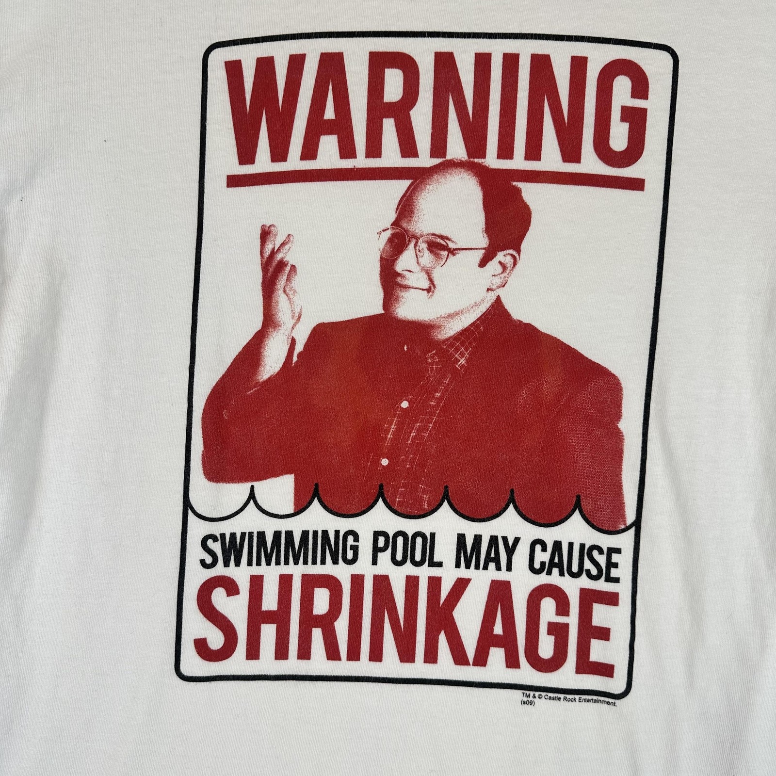 Vintage Seinfeld Shirt Mens Medium George Costanza Shrinkage Comedy Tee 90s