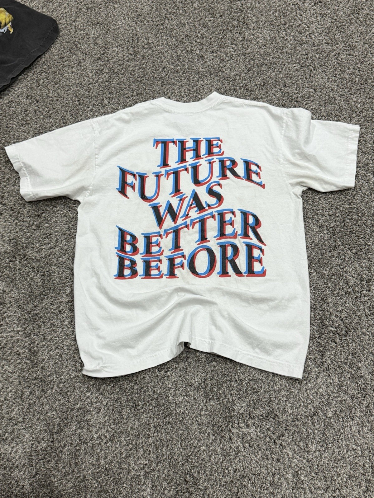 Flashback Streetwear Company 3D Graphic Double Side AOP Size Medium Small Stain