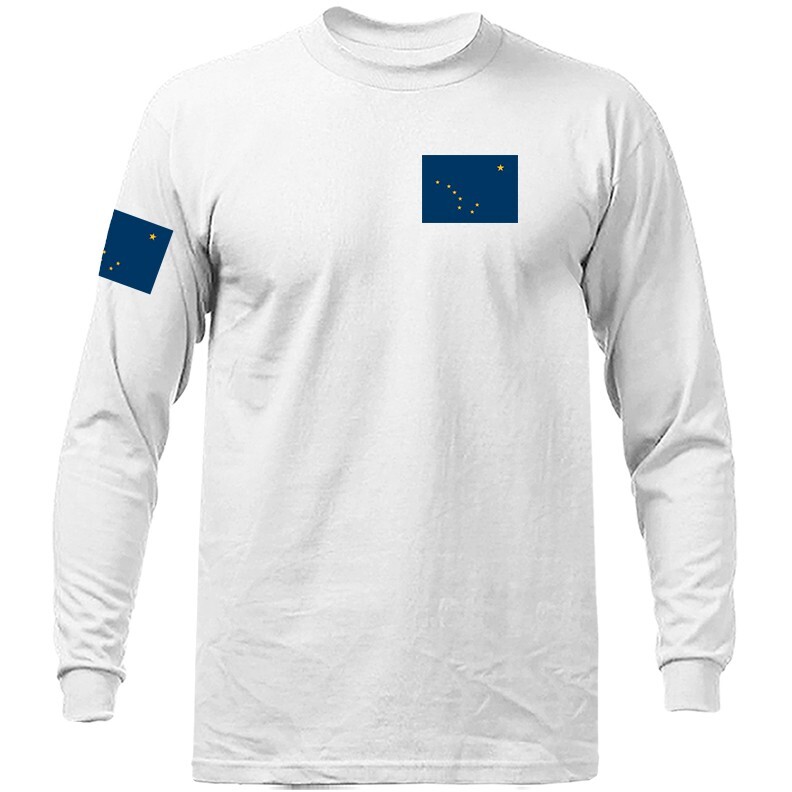 State of Alaska Flag Crest AK Graphic Long Sleeve