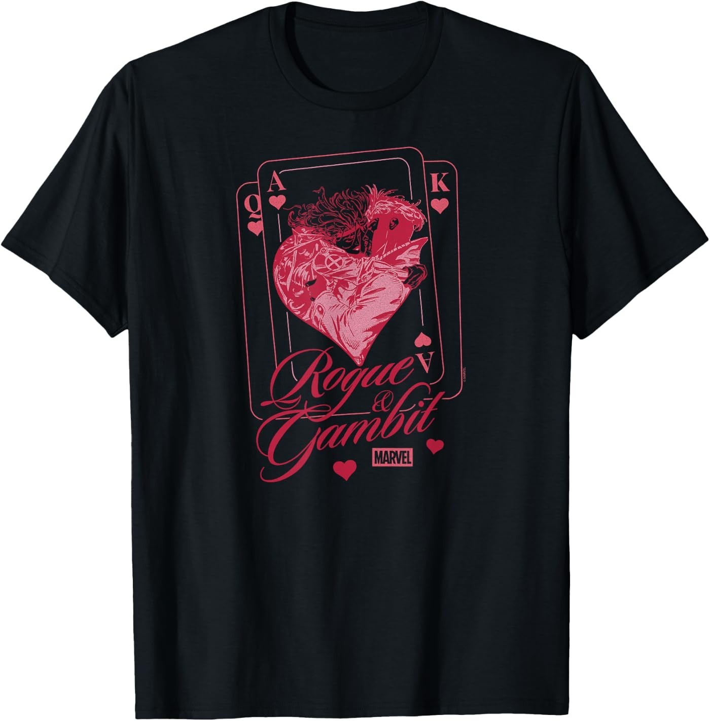 Rogue & Gambit Valentine Cards T-Shirt