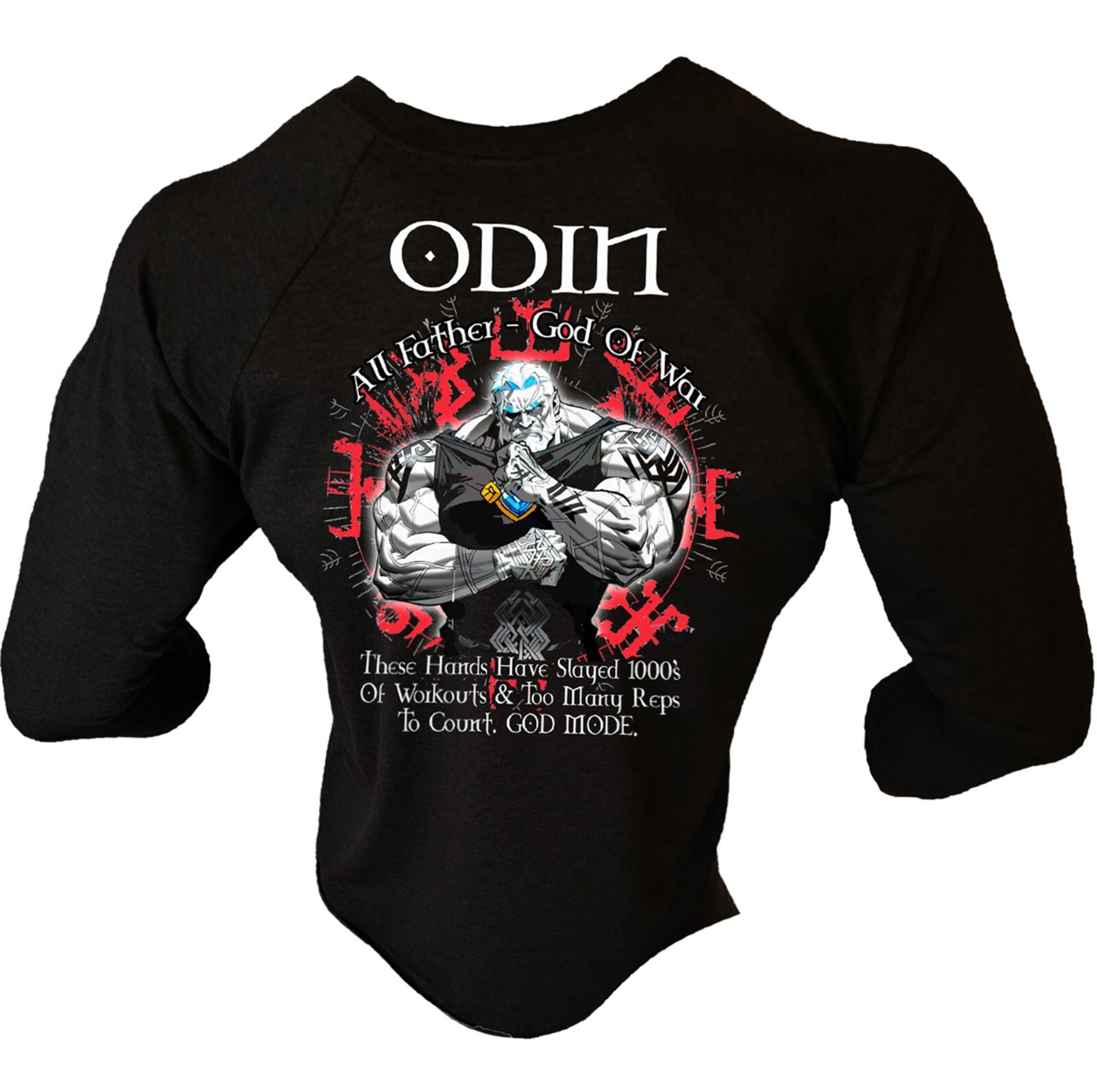Iron Gods Valhalla Series Odin Gym Shirt, Gym Outfit, Pump Cover, Gym Shirt