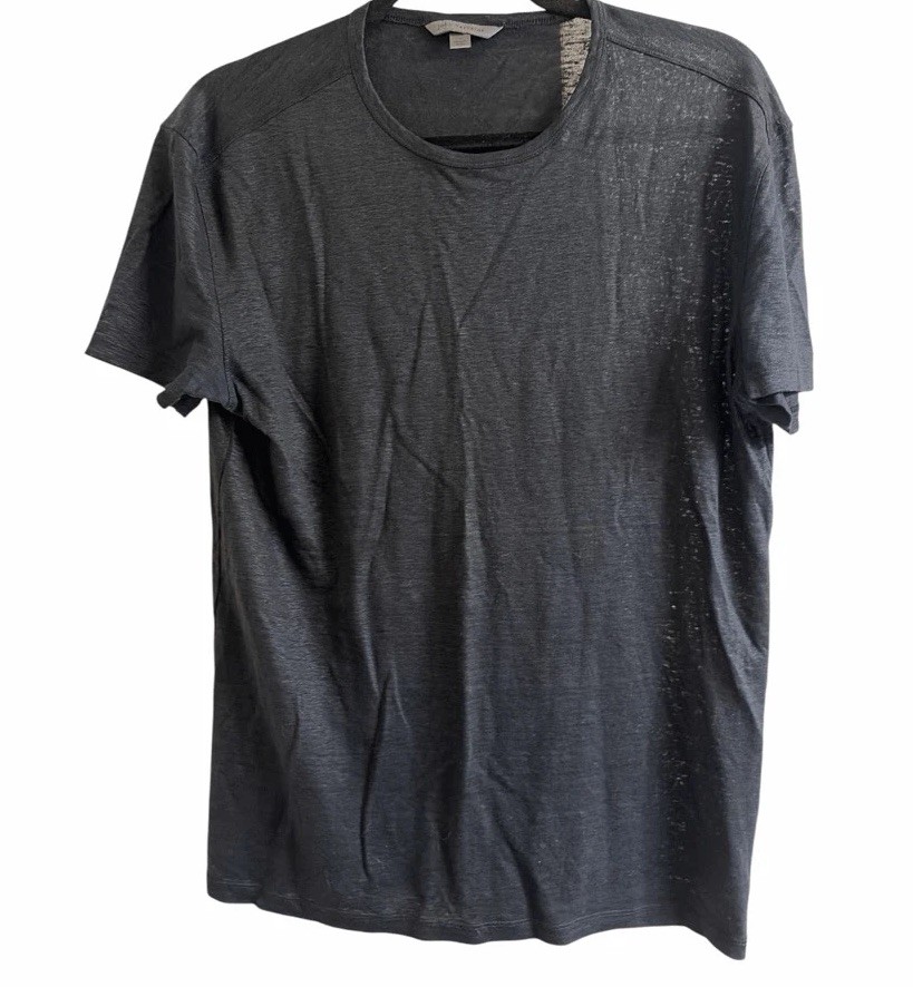 John Varvatos Men’s Linen Crewneck Sz Small Tee