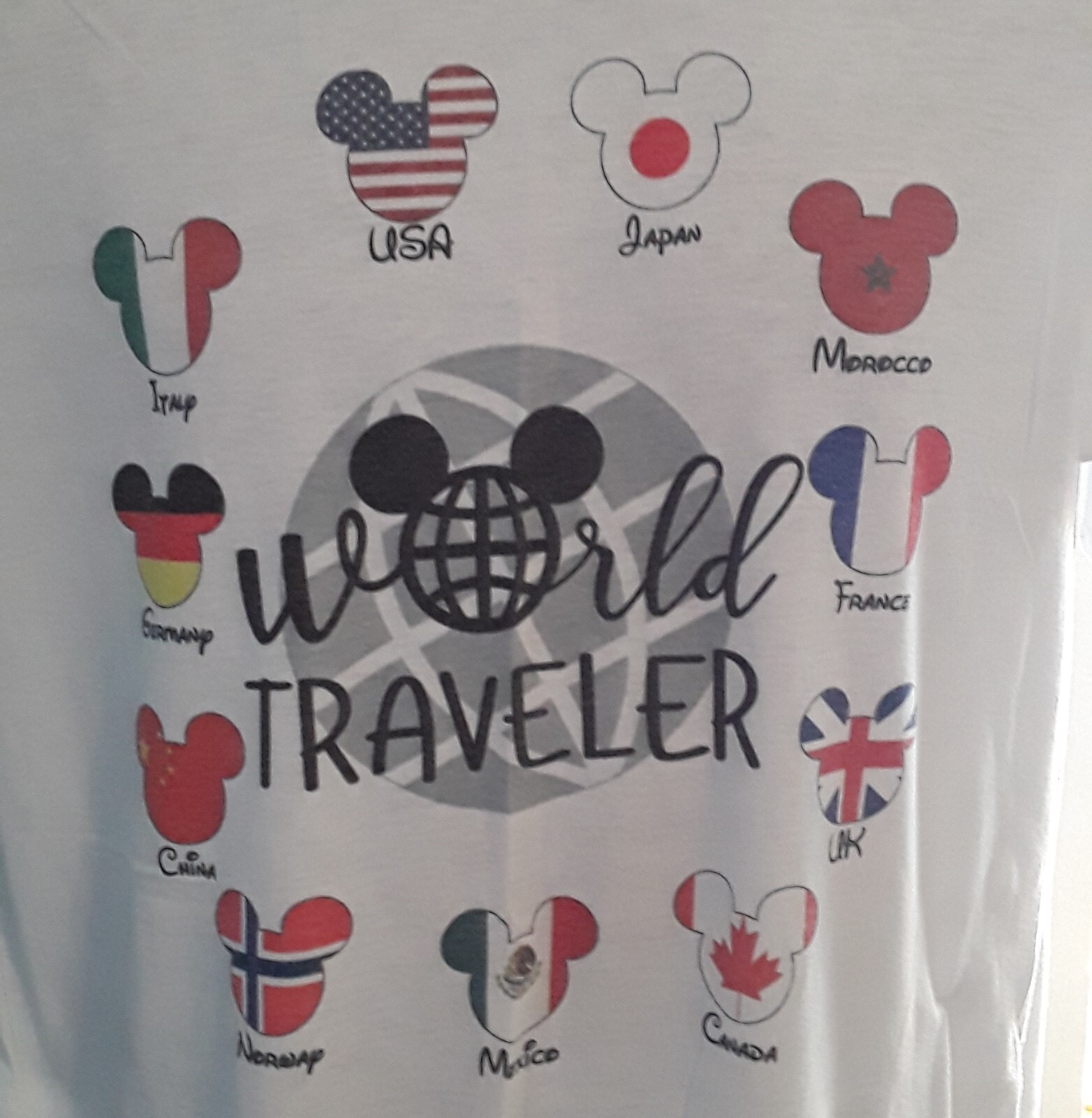 Next Level Apparel Short Sleeve World Traveler T-Shirt Large 65/35 blend