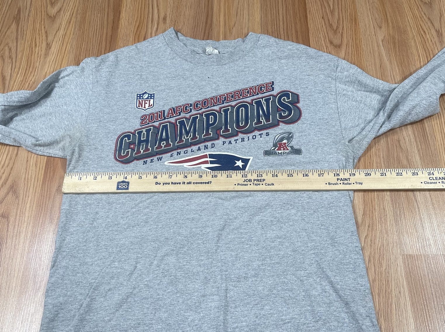 Alstyle Apparel&Activewear Long Sleeve T-Shirt Adults M Medium NE Patriots 2011
