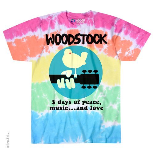 WOODSTOCK-BANDED-3 DAYS PEACE,MUSIC,LOVE-TIE DYE T-SHIRT S,M,L,XL,2X-3X DEAD,JIM