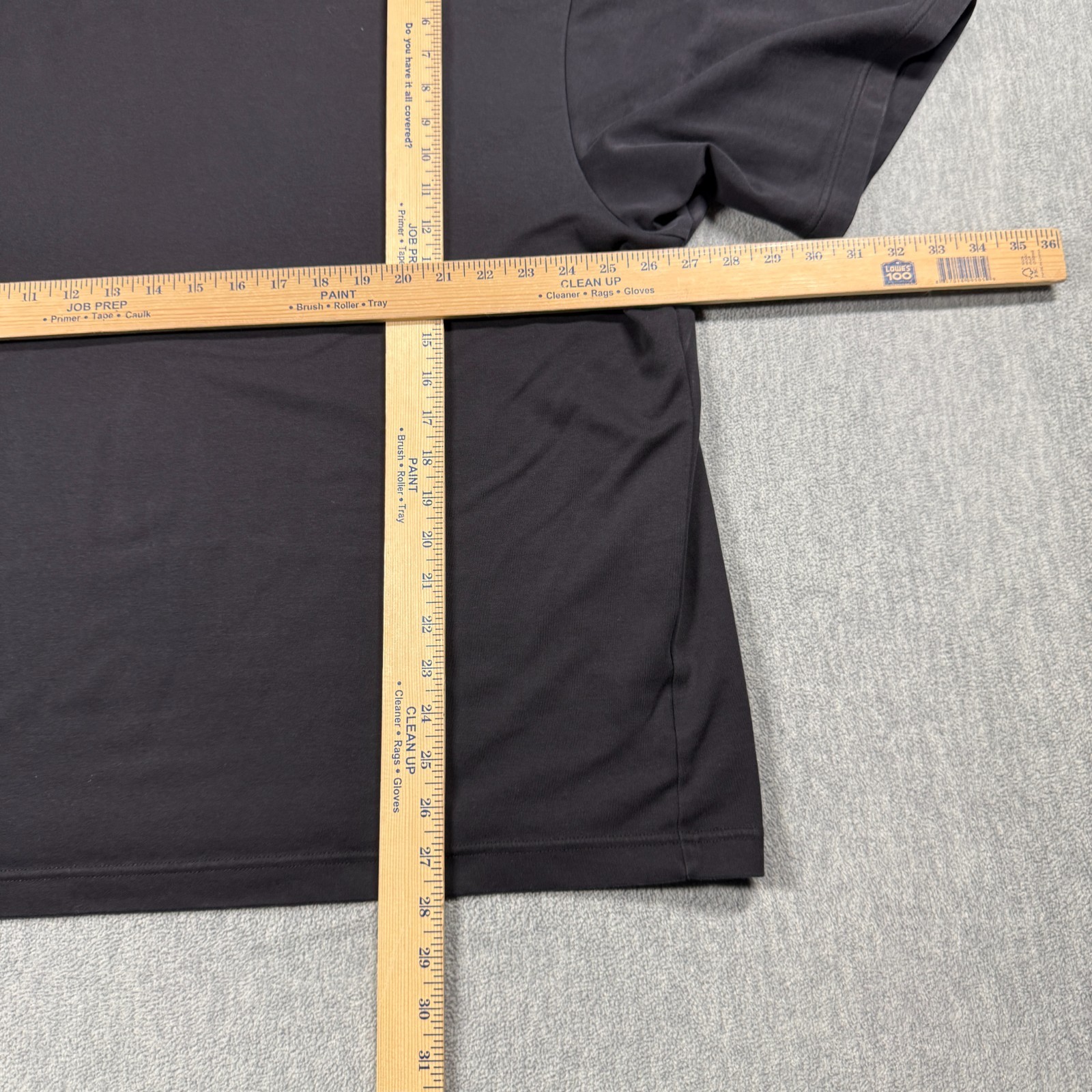 Uniqlo Shirt Mens 3XL Black AIRism U Crew Neck Oversized Short Sleeve Blank Tee