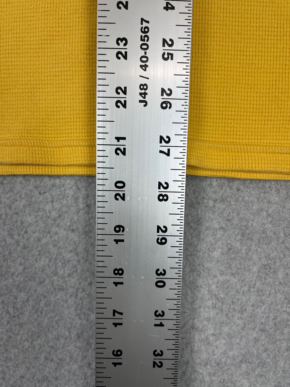 Polo Ralph Lauren Shirt Mens XL Yellow Waffle Knit Long Sleeve Crew Neck