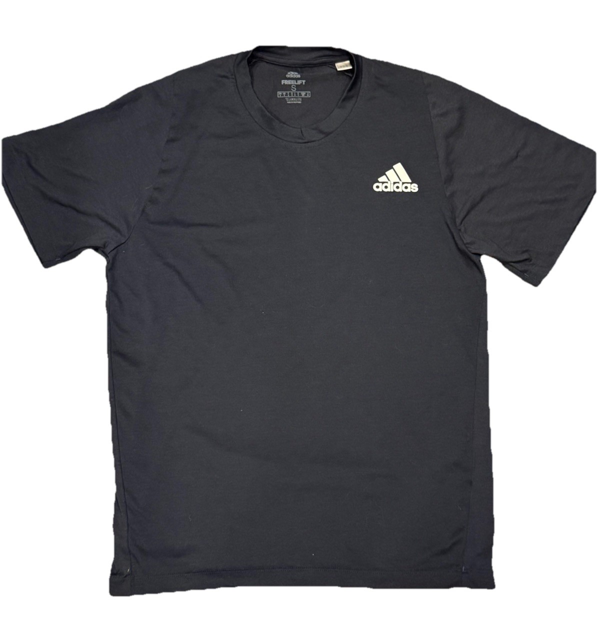 New Adidas Men’s Freelift Climalite Training T-Shirt Regular Size S Navy Blue
