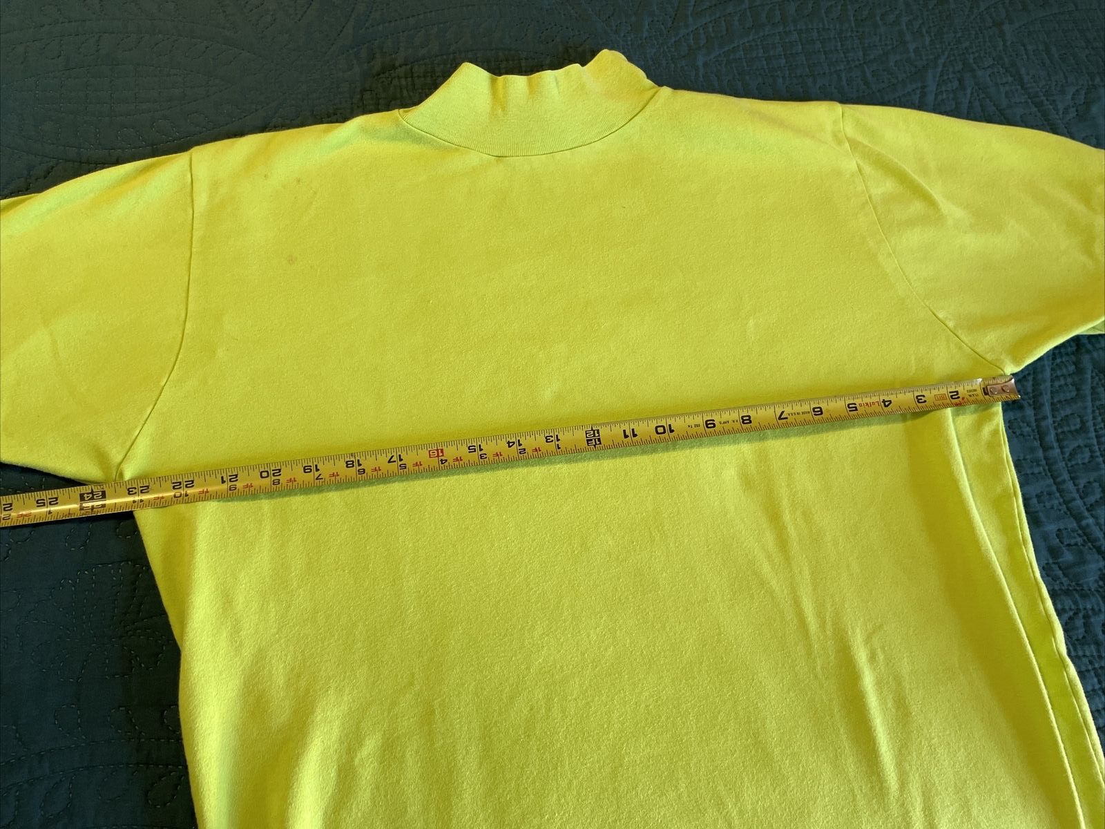 VINTAGE 90’S LIME GREEN SHIRT, HIGH NECK, SAN FRANCSICO CITY STREETS L