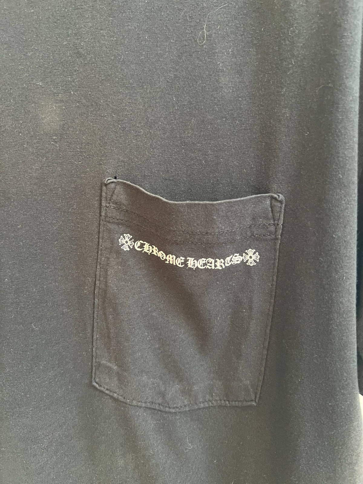 Chrome Hearts Back Spine Pocket TeePocket Tee Size XL