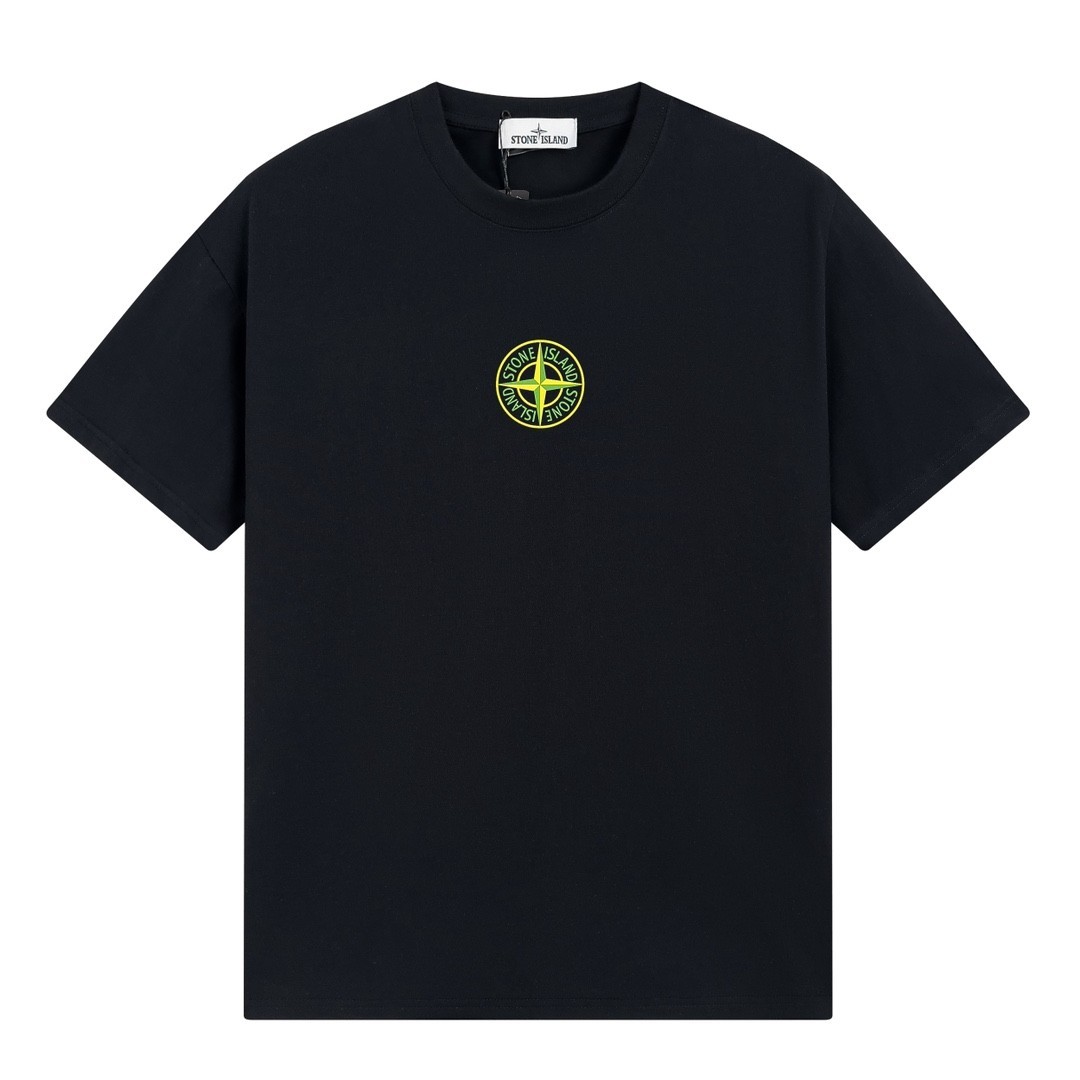 Italy Stone Island tee-shirt Black White M-L-XL-XXL