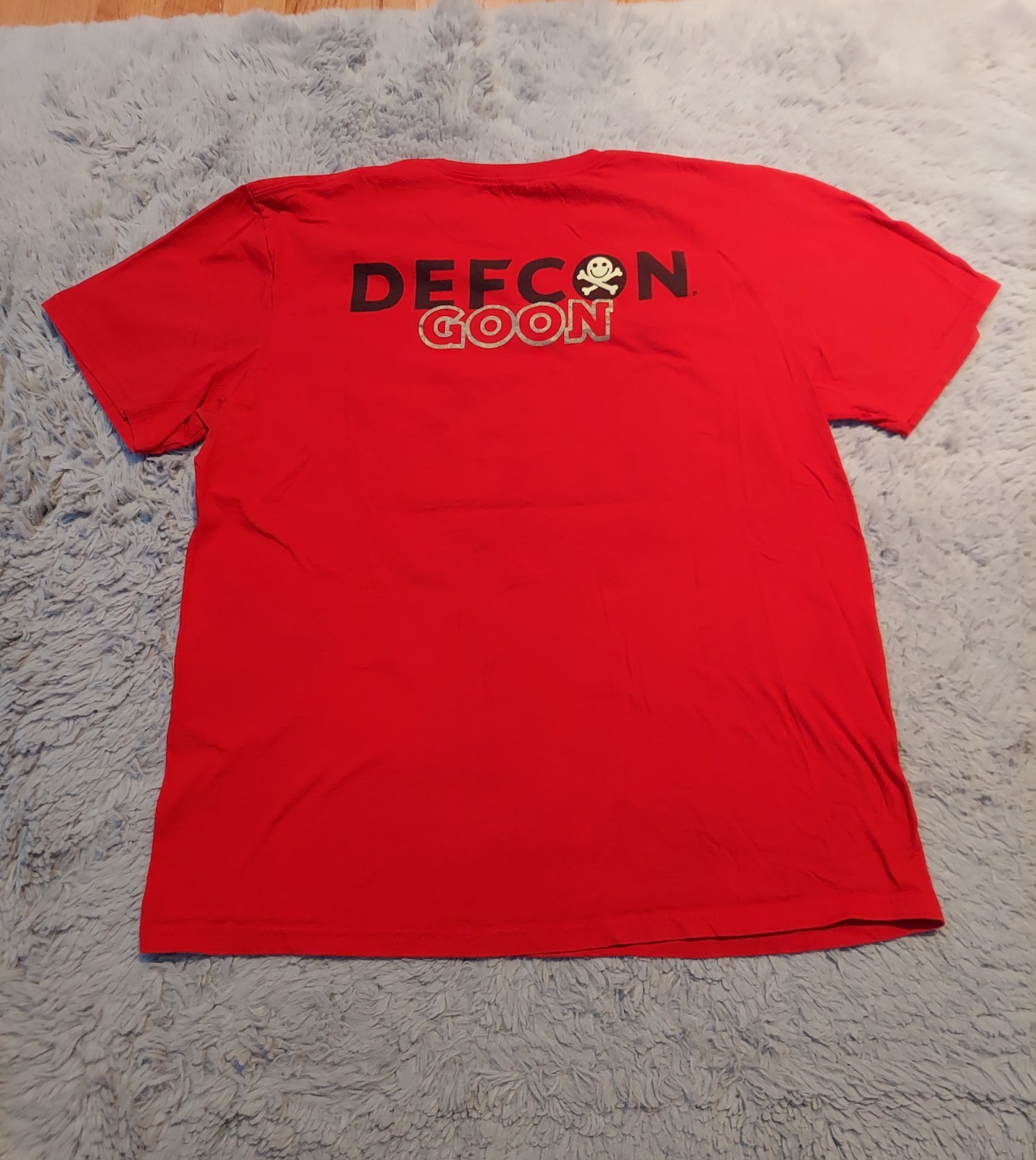 Defcon Goon Hacking Conference Tee Shirt Mens Large Red Graphic