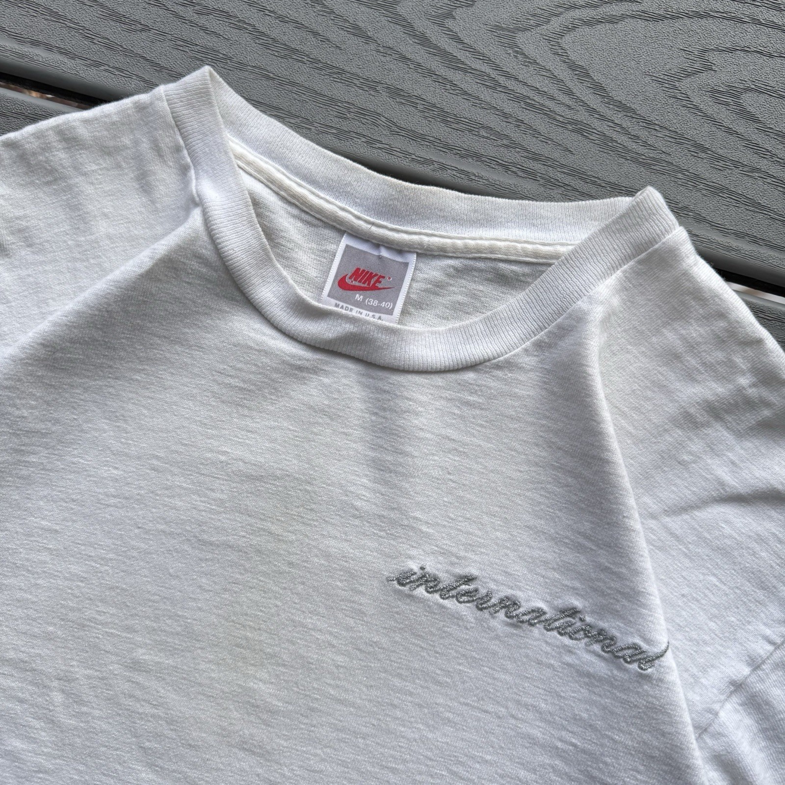 Vintage 80s/90s Nike International Tee Single Stitch Made in USA M