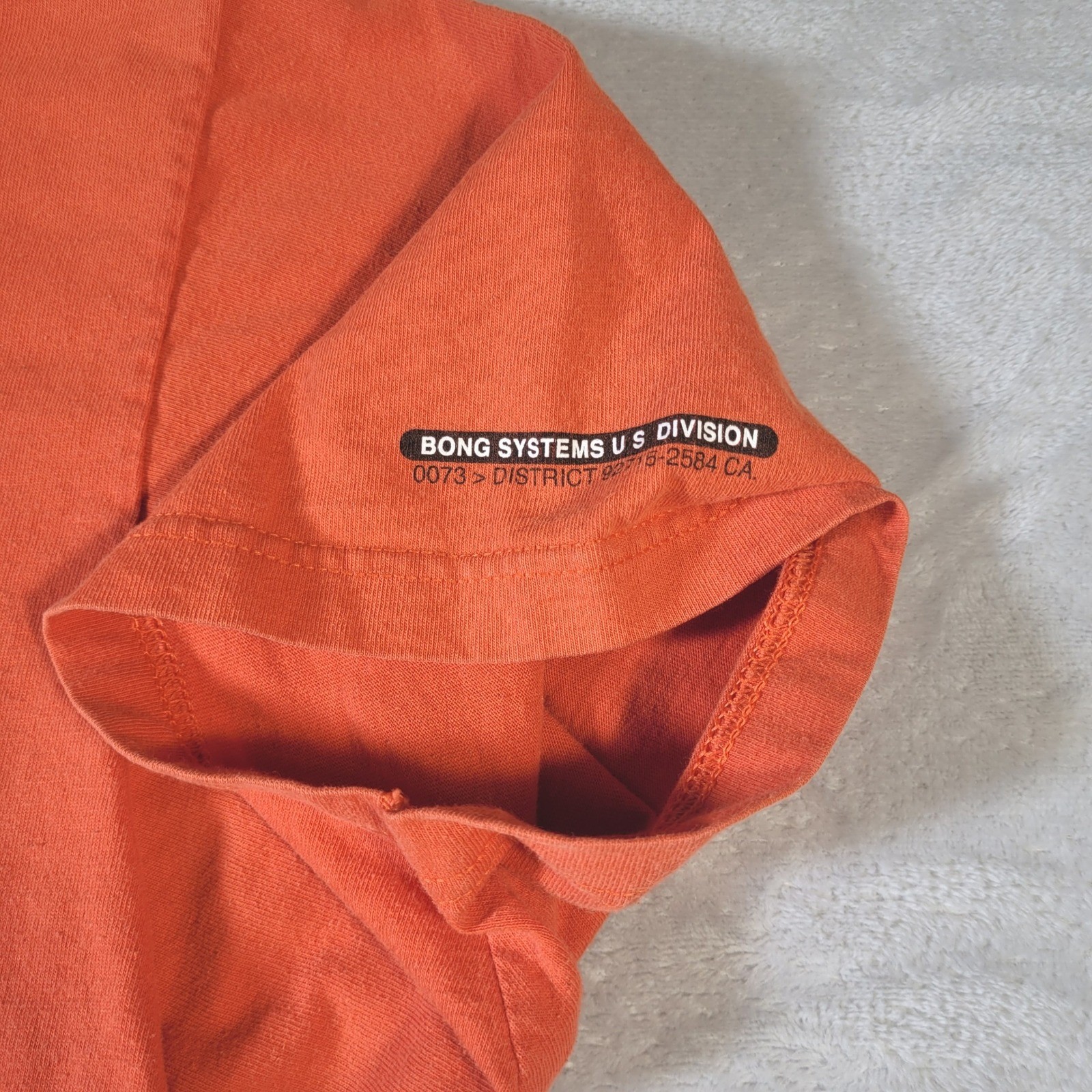 Billabong T-Shirt Mens XL Orange Vintage Bong Systems Graphic Made in USA