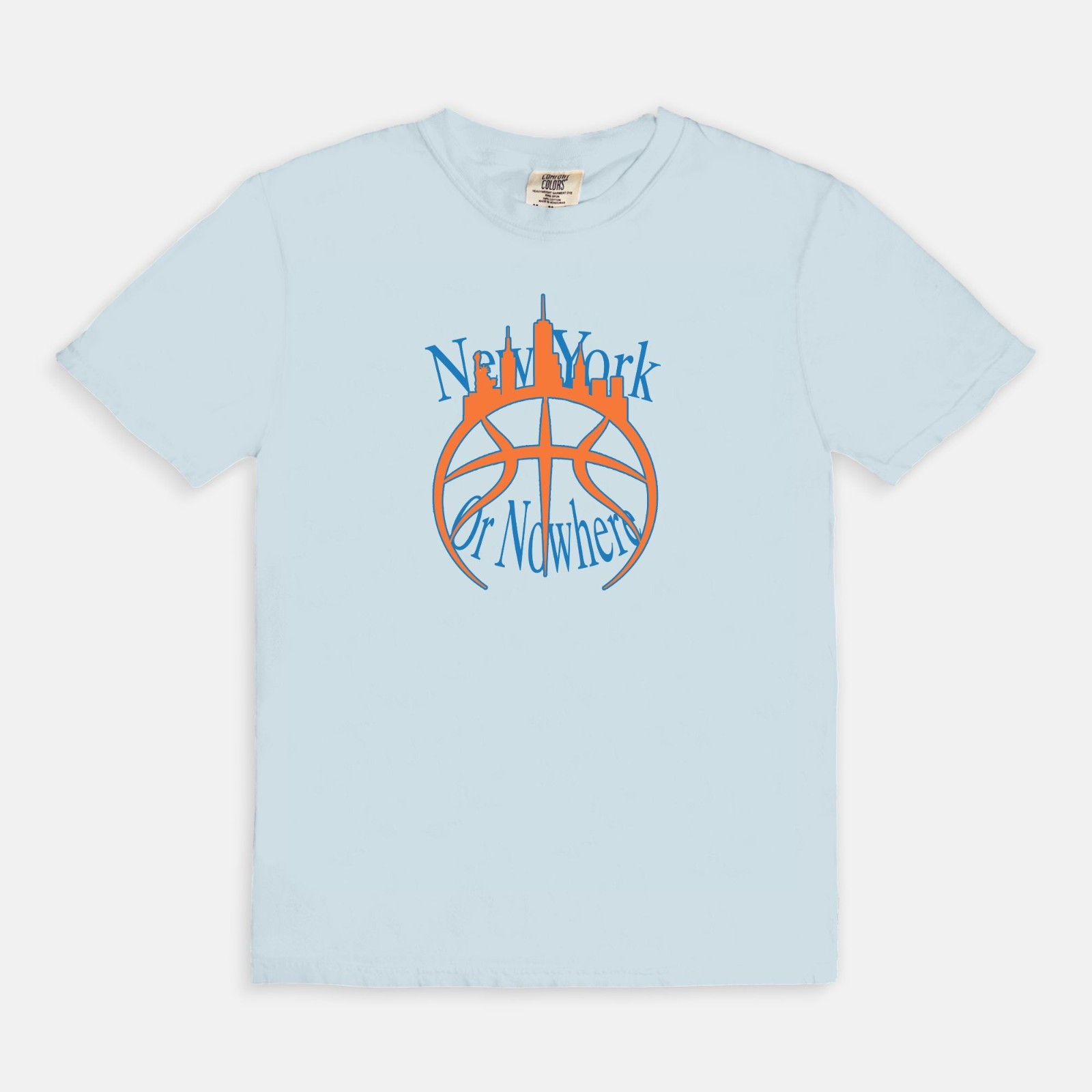 New York Or Nowhere Knicks Basketball T-Shirt Size S-4XL