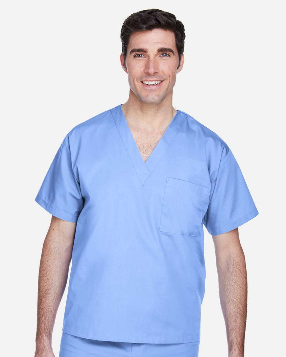 🔥 Harriton Unisex Restore Scrub Top Chest pocket Shirt Up To 5XL M897