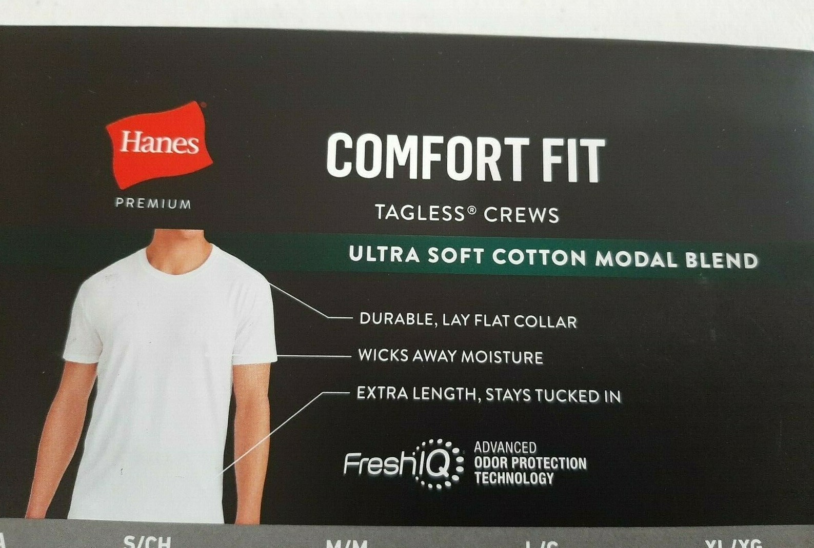 Hanes Premium Men’s 3 Pack Comfort Fit Crew T-Shirts Size Medium White X Length