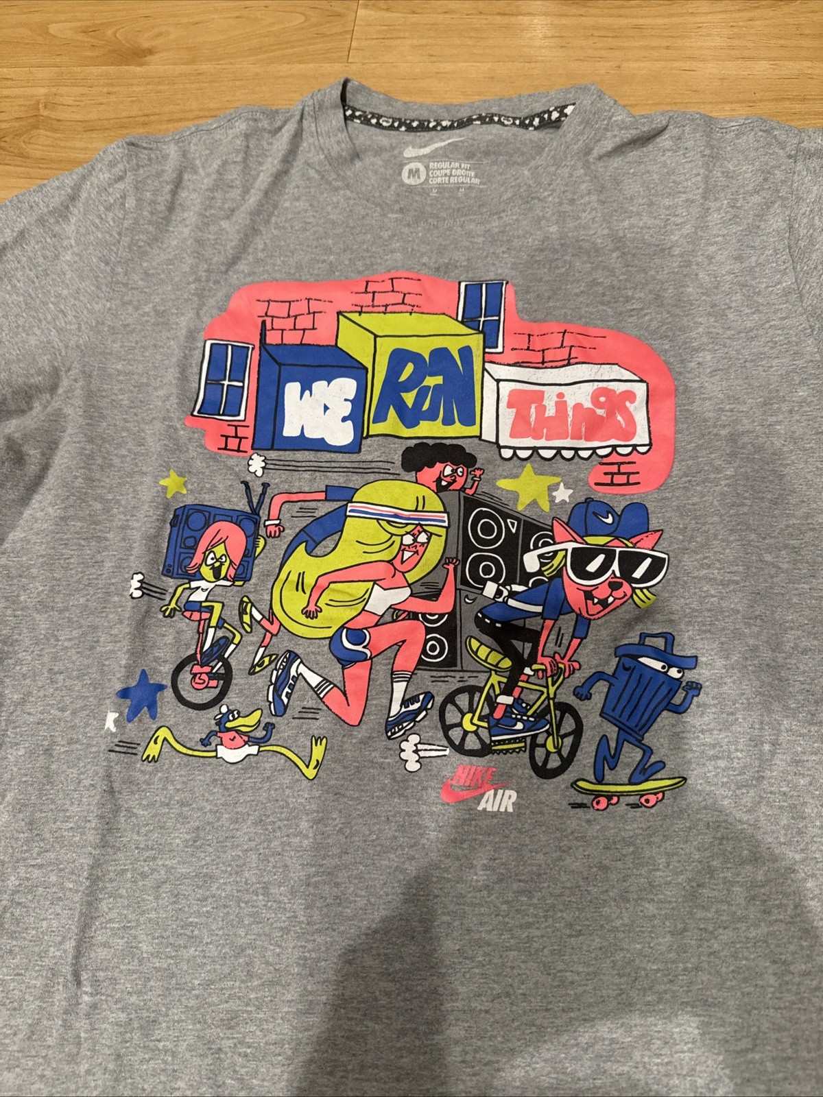 Nike Shirt Small Gray We Run Things