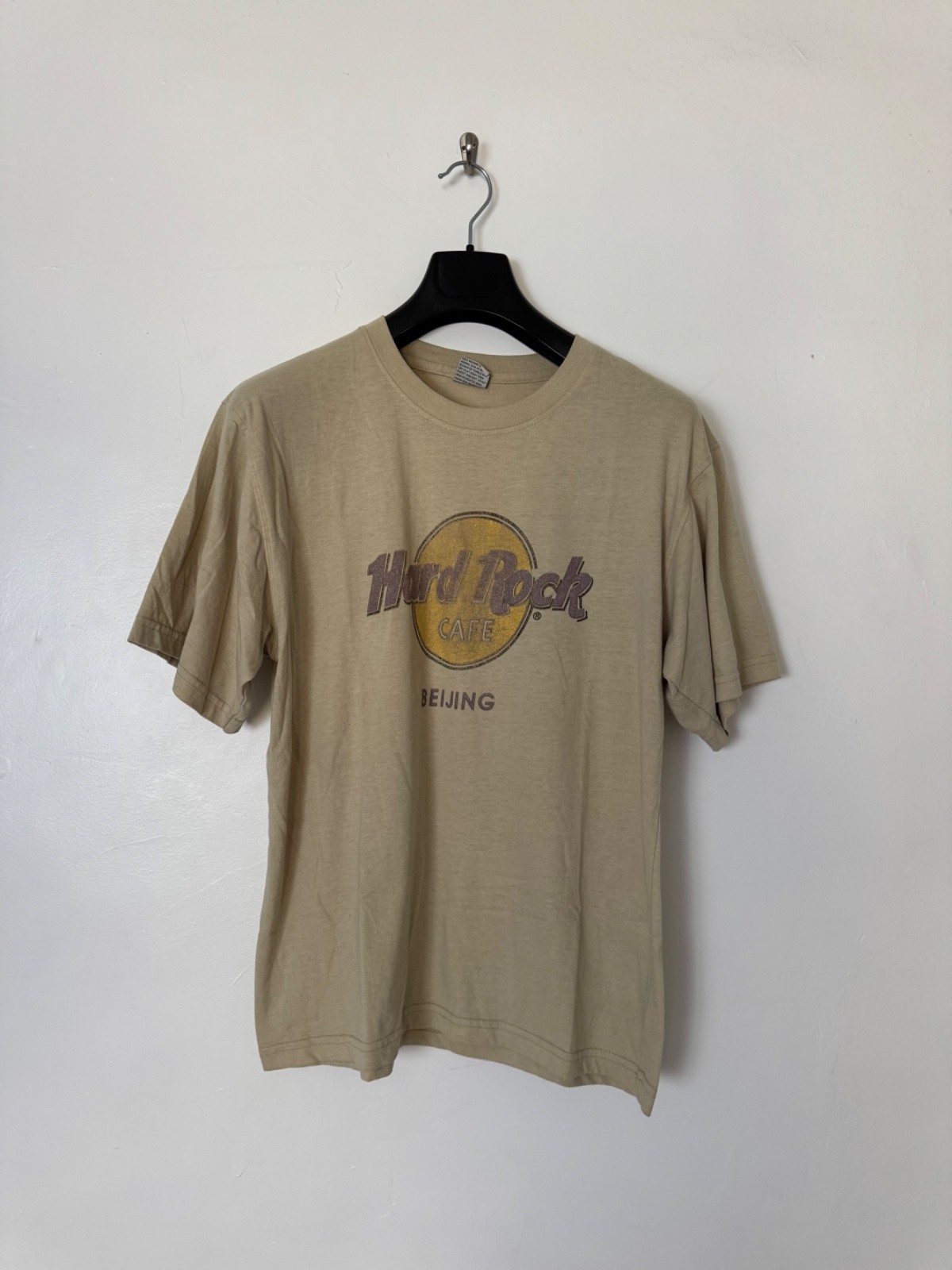 Hard Rock Cafe Beijing China Beige T-Shirt