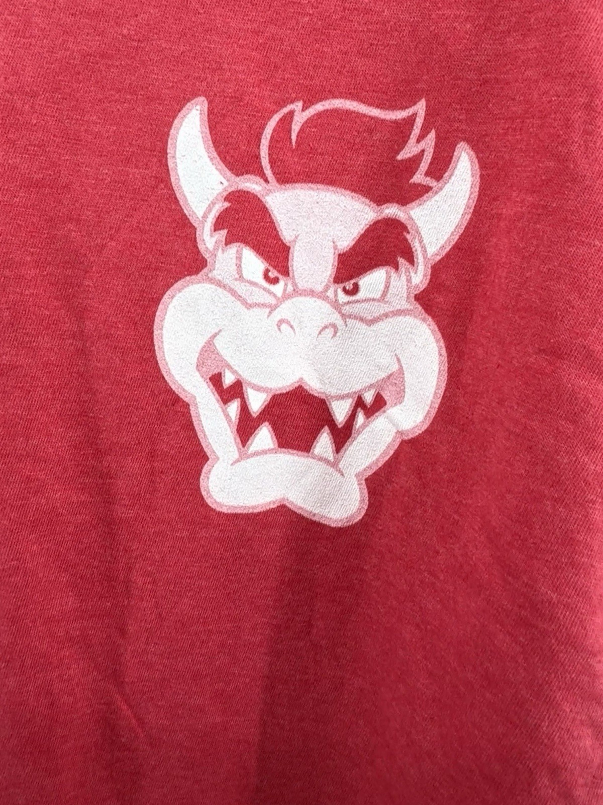 Nintendo Bowser Mens Red Short Sleeve T-shirt Size XL